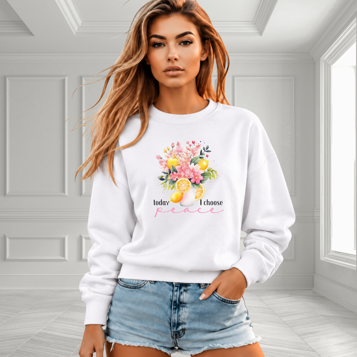 Today I Choose Peace Crewneck Sweatshirt