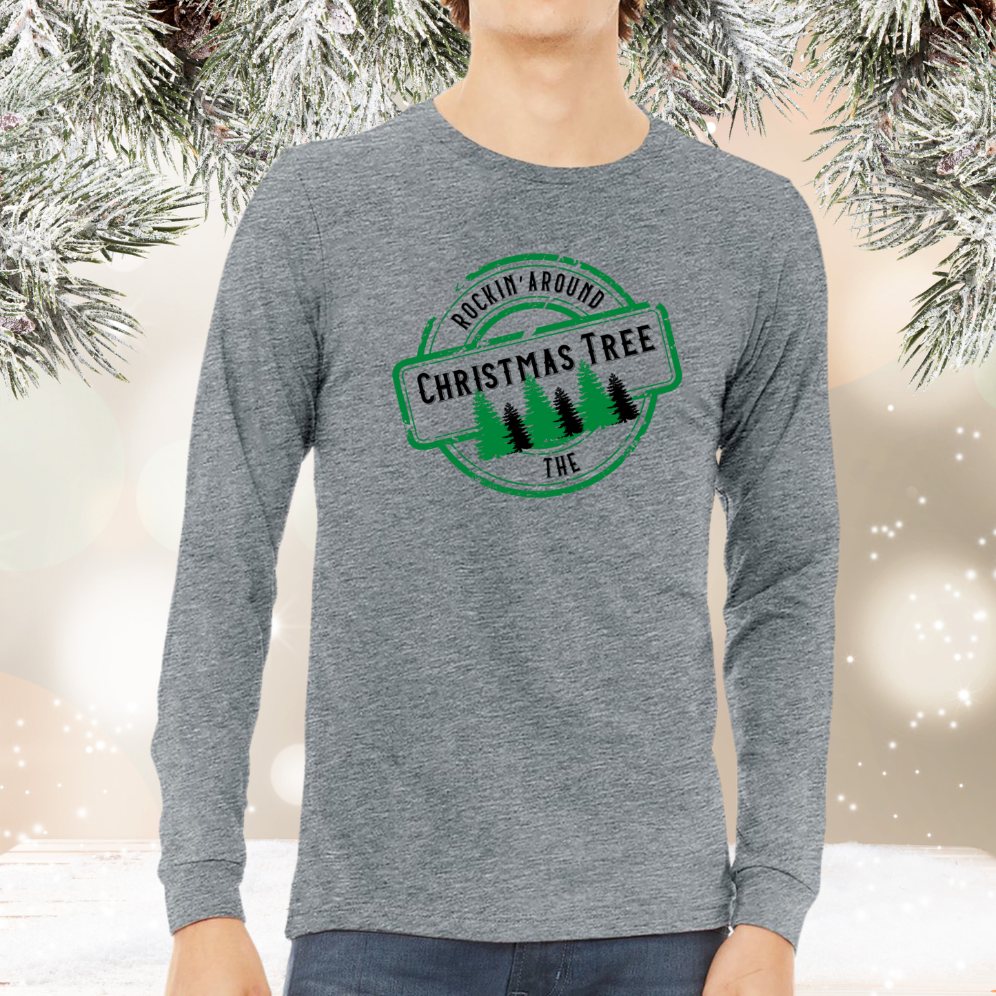 Rockin' Around The Christmas Tree Long Sleeve Tee