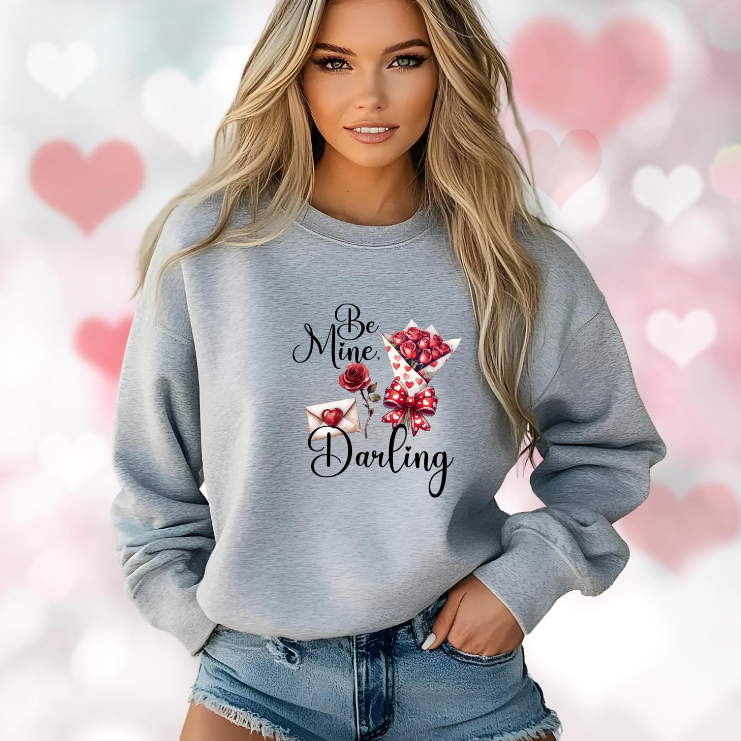 Be Mine, Darling Crewneck Sweatshirt
