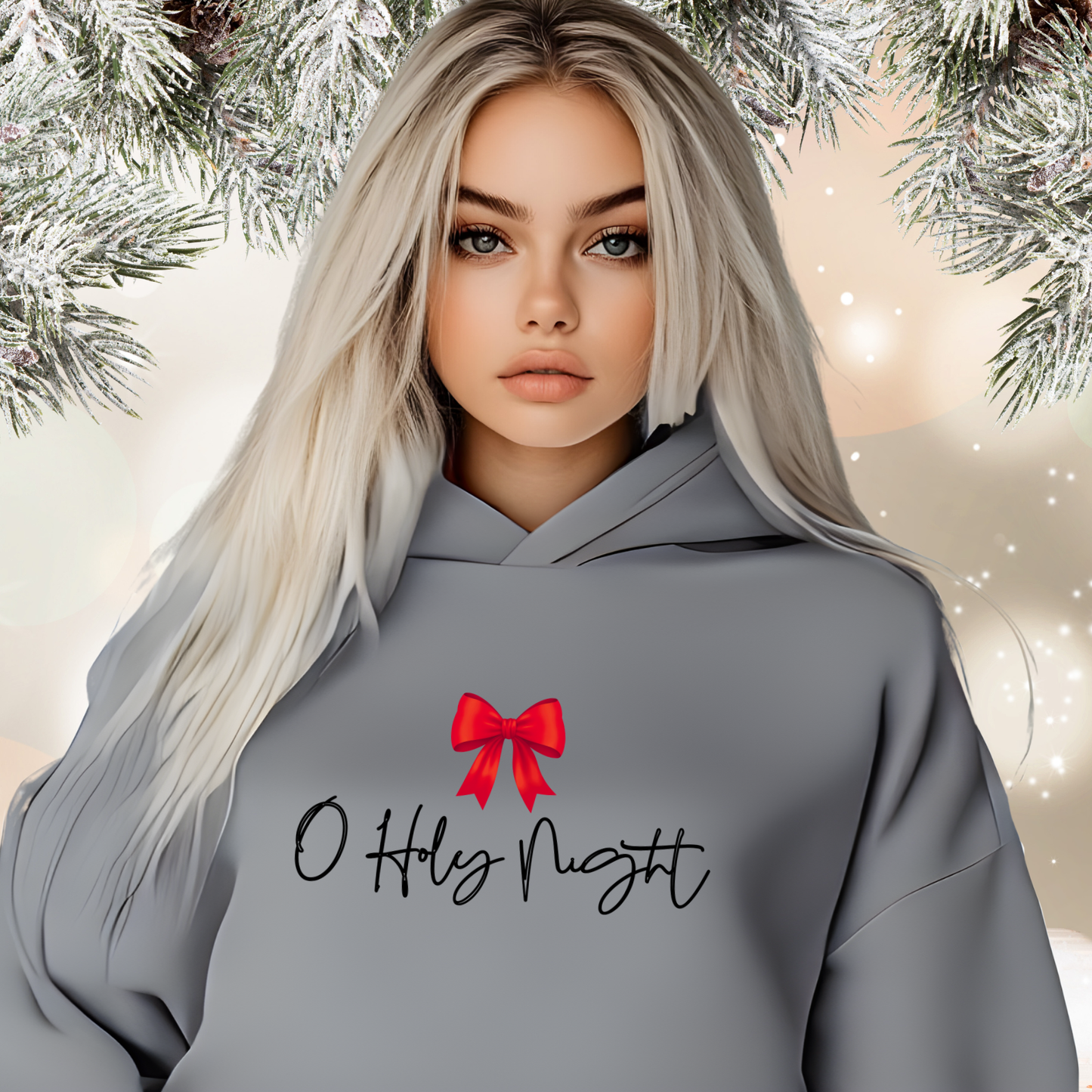 O Holy Night Crop Hoodie