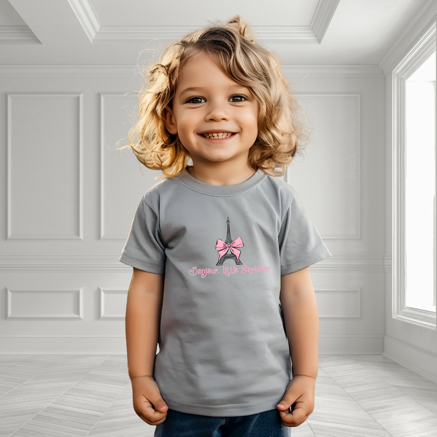 Bonjour, Little Explorer Toddler T-Shirt