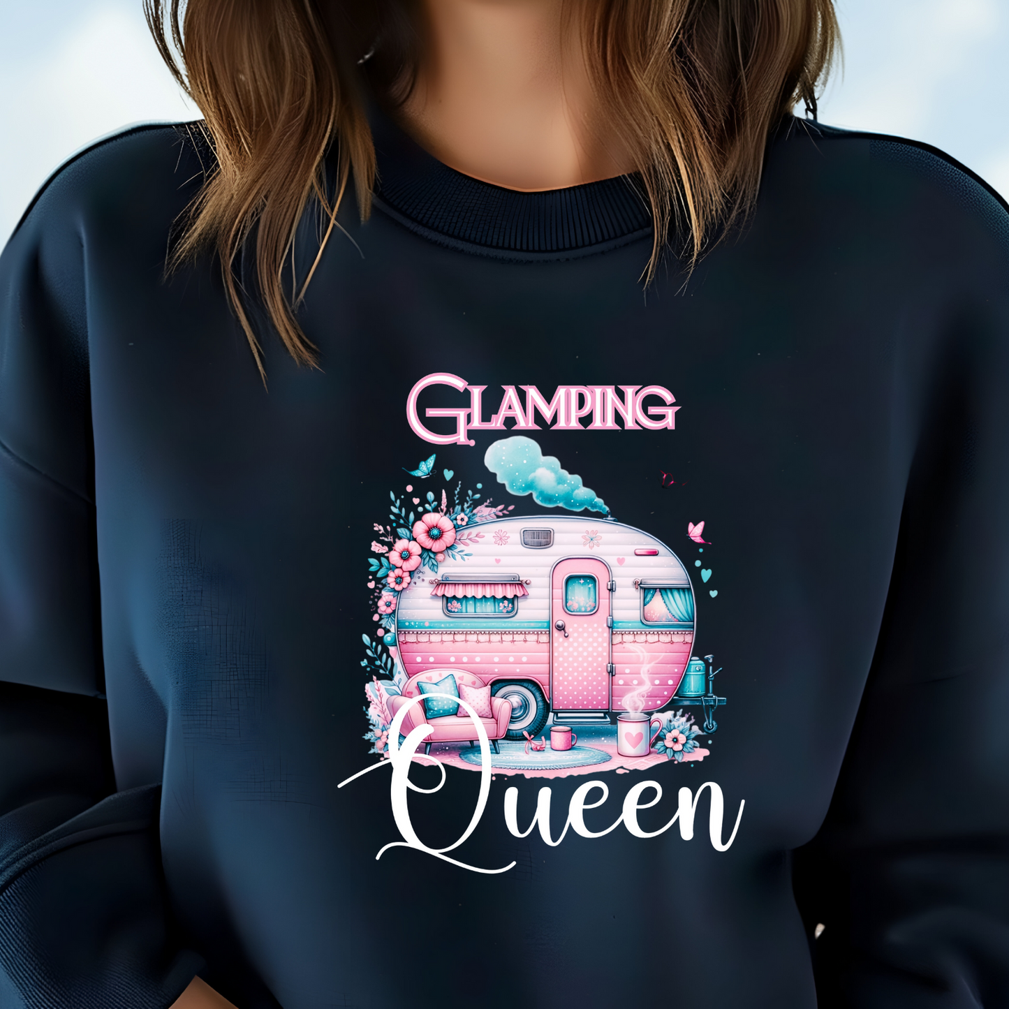 Glamping Queen Crewneck Sweatshirt