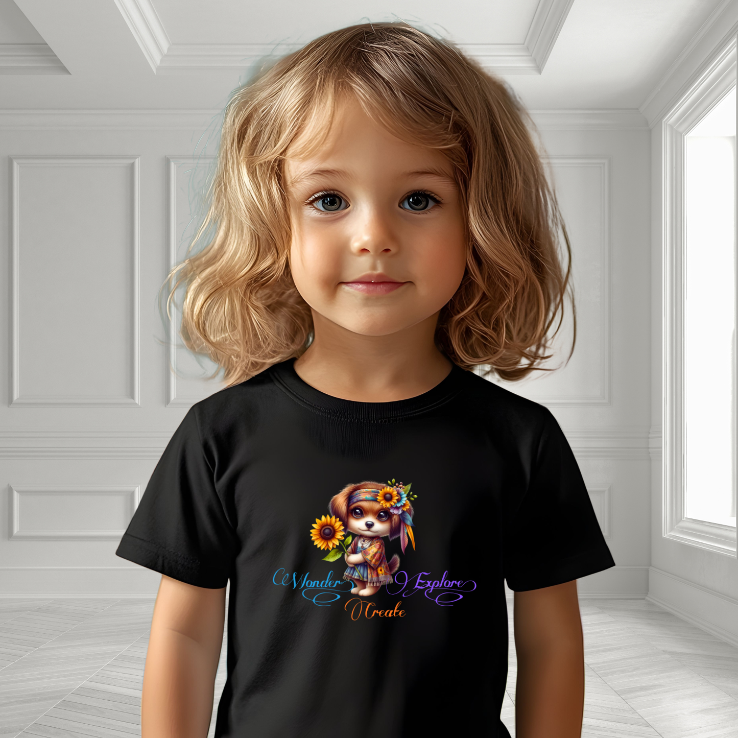 Wonder, Explore, Create Toddler T-Shirt