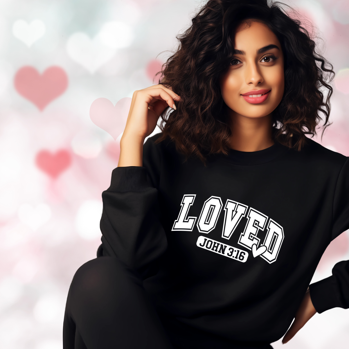 Loved John 3:16 Crewneck Sweatshirt
