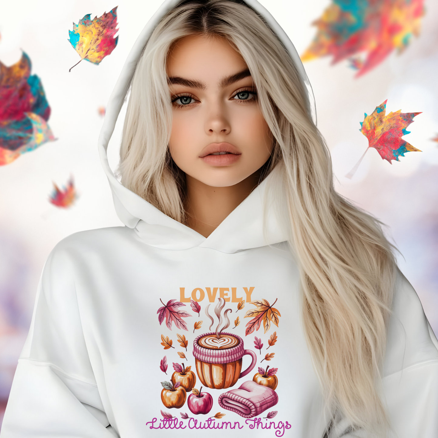 Lovely Little Autumn Things Crop Hoodie
