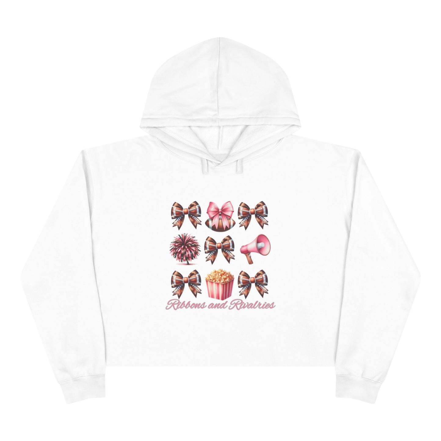 Ribbons & Rivalries Crop Hoodie