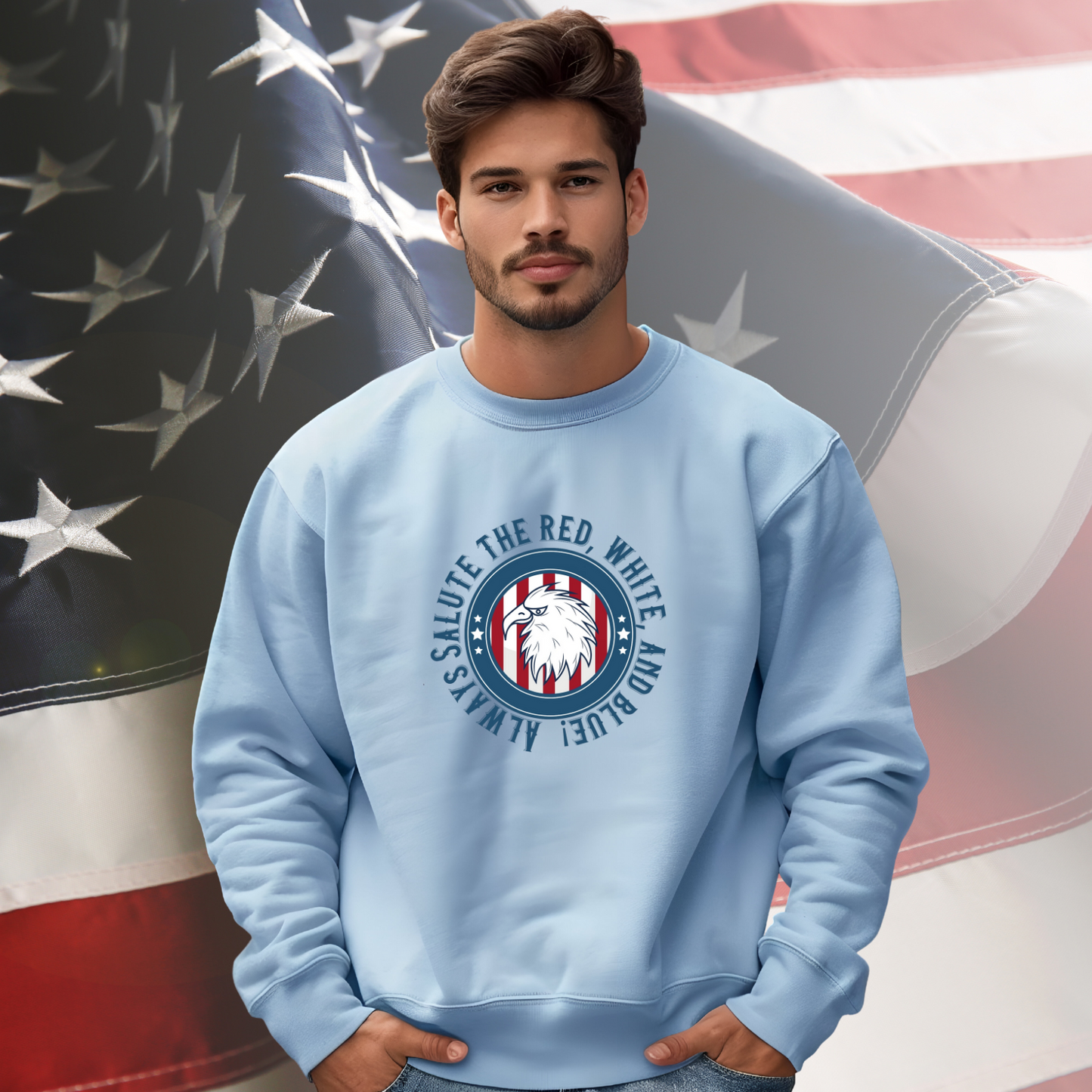 Always Salute Crewneck Sweatshirt