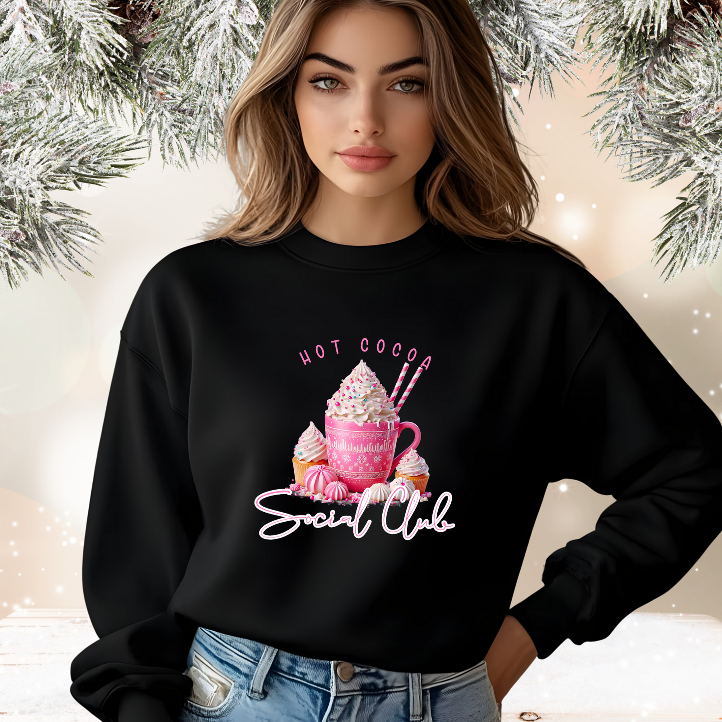 Hot Cocoa Social Club Crewneck Sweatshirt