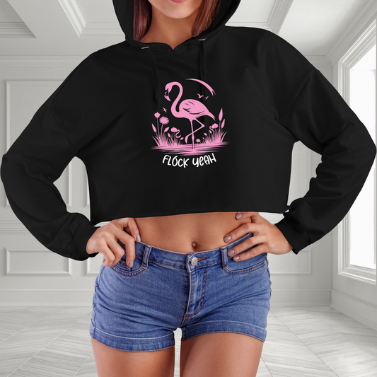 Flock Yeah Crop Hoodie