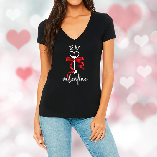 Be My Valentine V-Neck T-Shirt