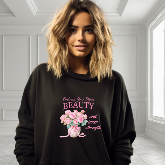 Embrace Your Divine Beauty Crewneck Sweatshirt