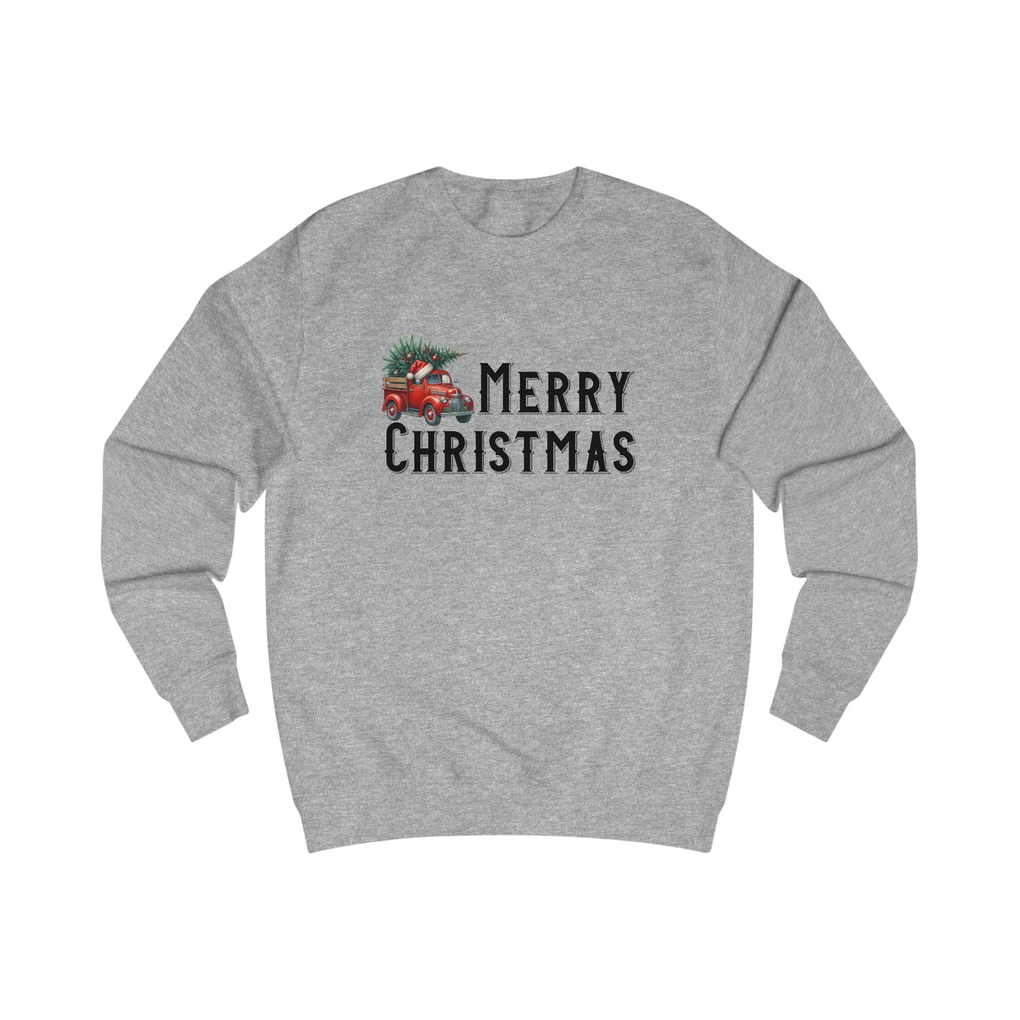 Merry Christmas Vintage Truck Crewneck Sweatshirt