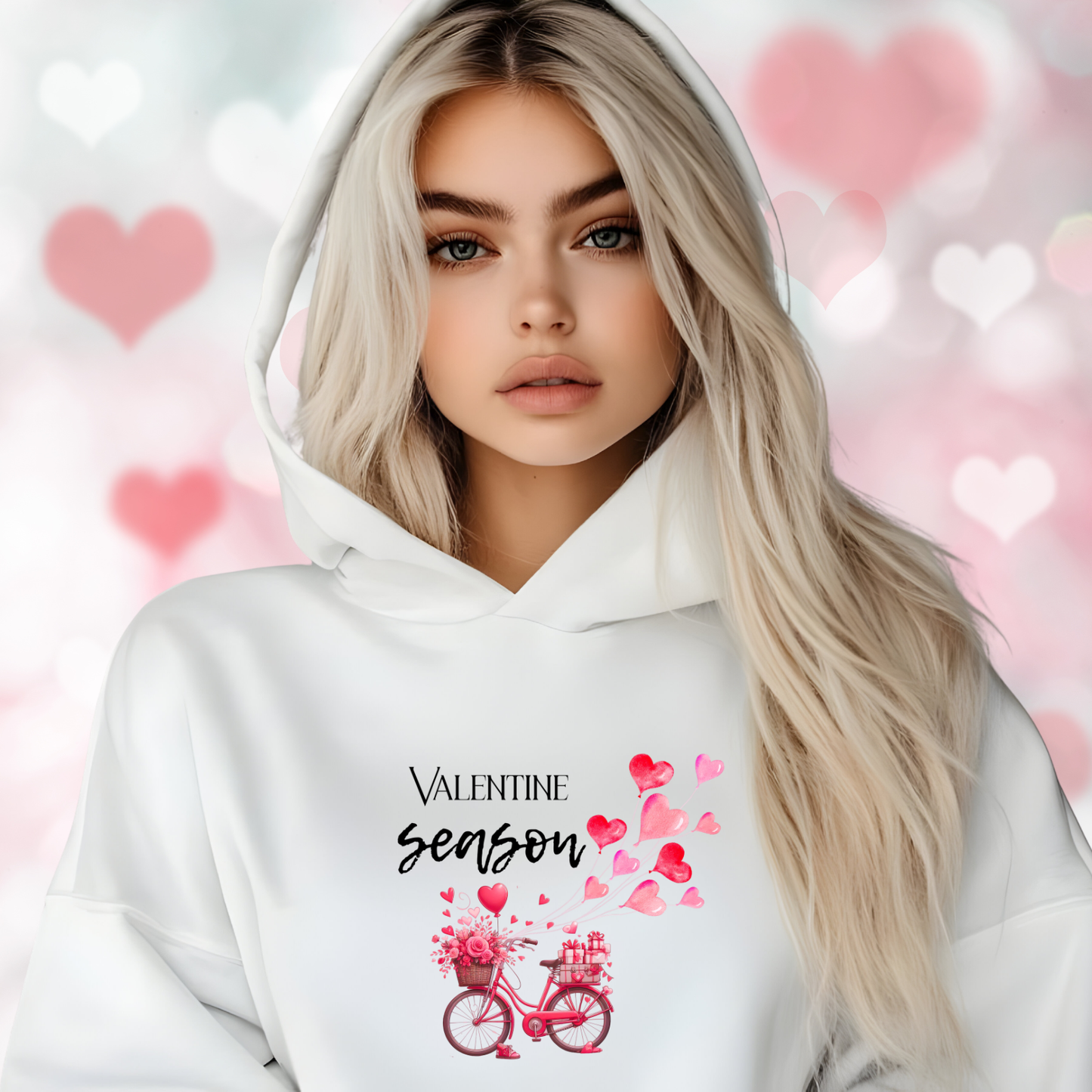 Valentine Season Crop Hoodie