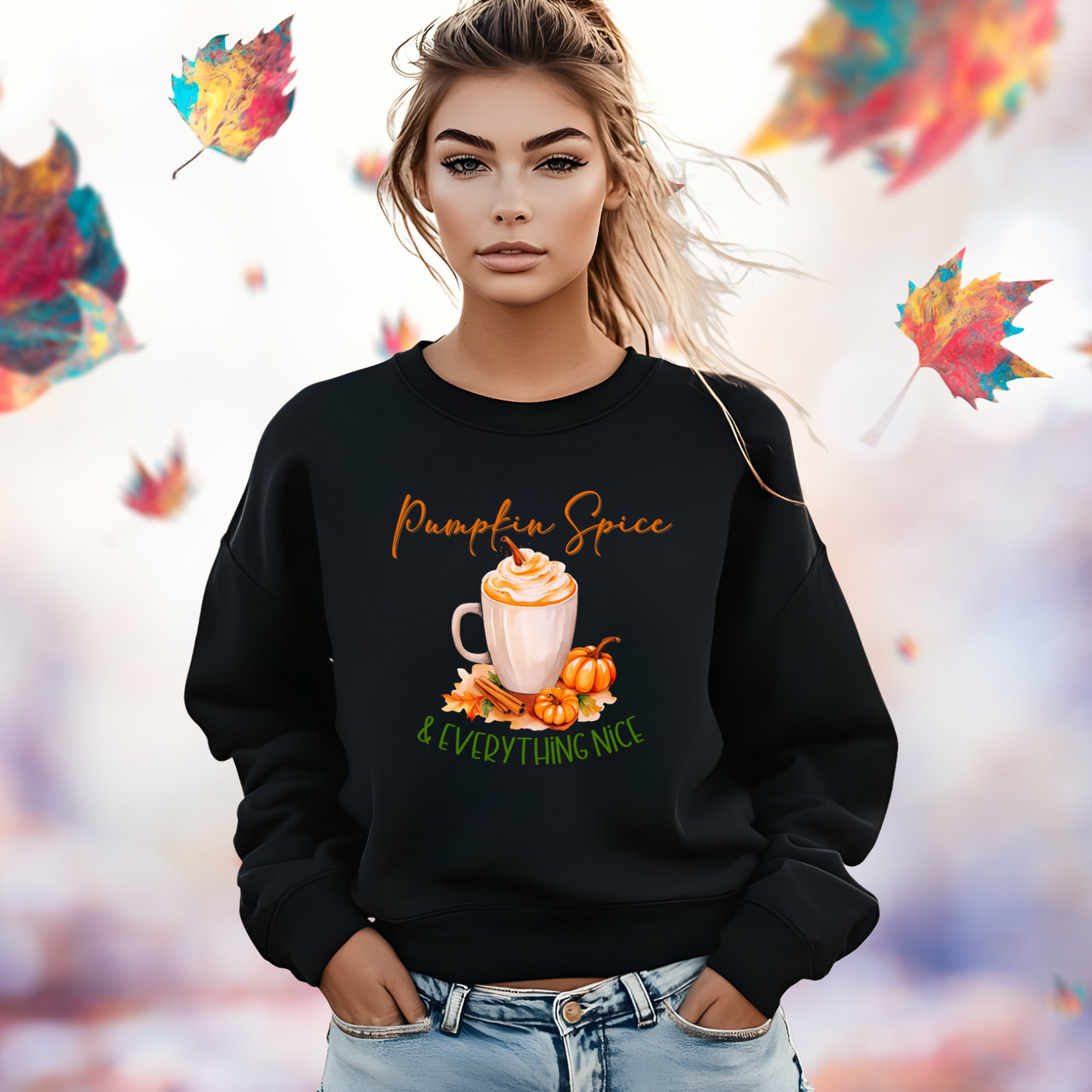 Pumpkin Spice & Everything Nice Crewneck Sweatshirt