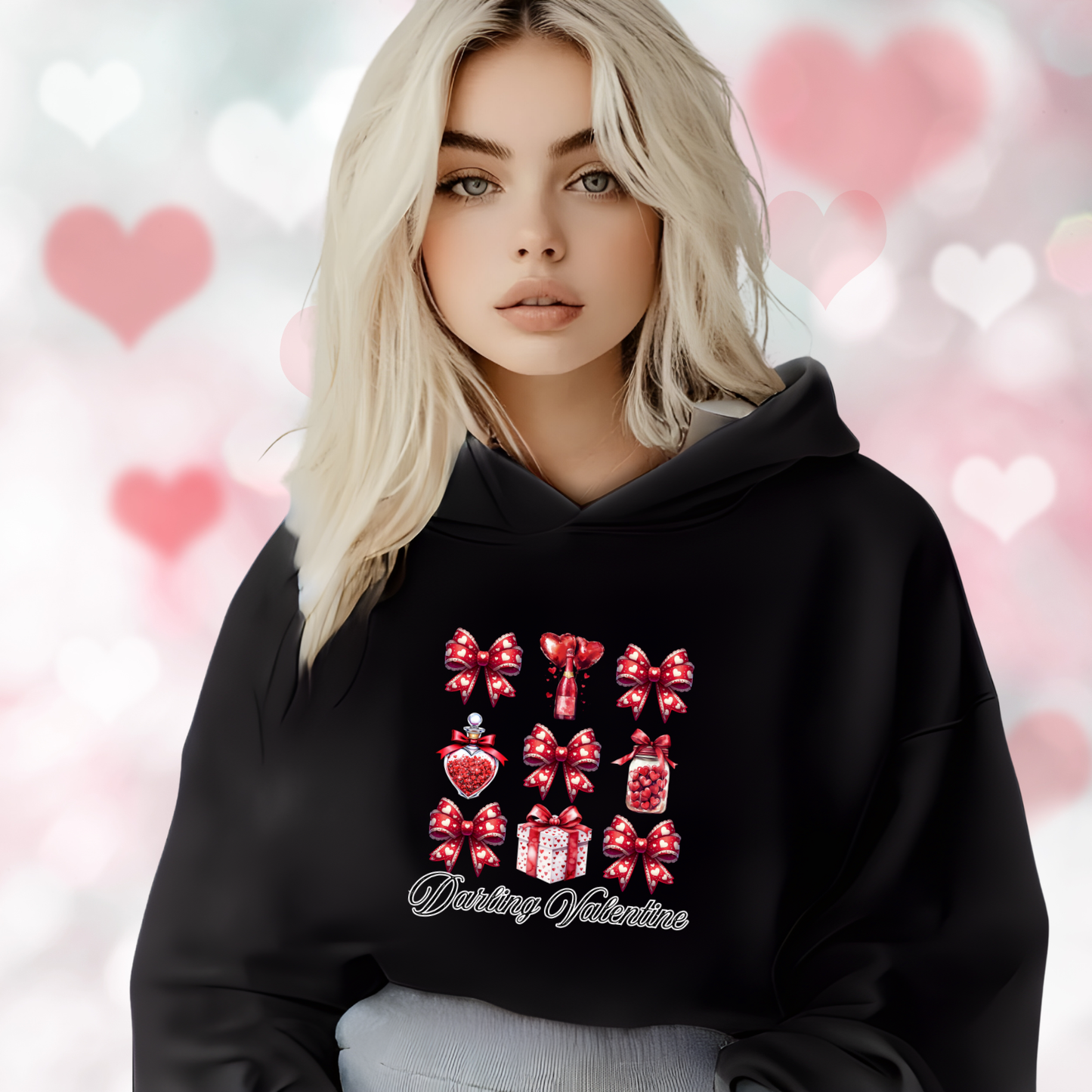 Darling Valentine Crop Hoodie