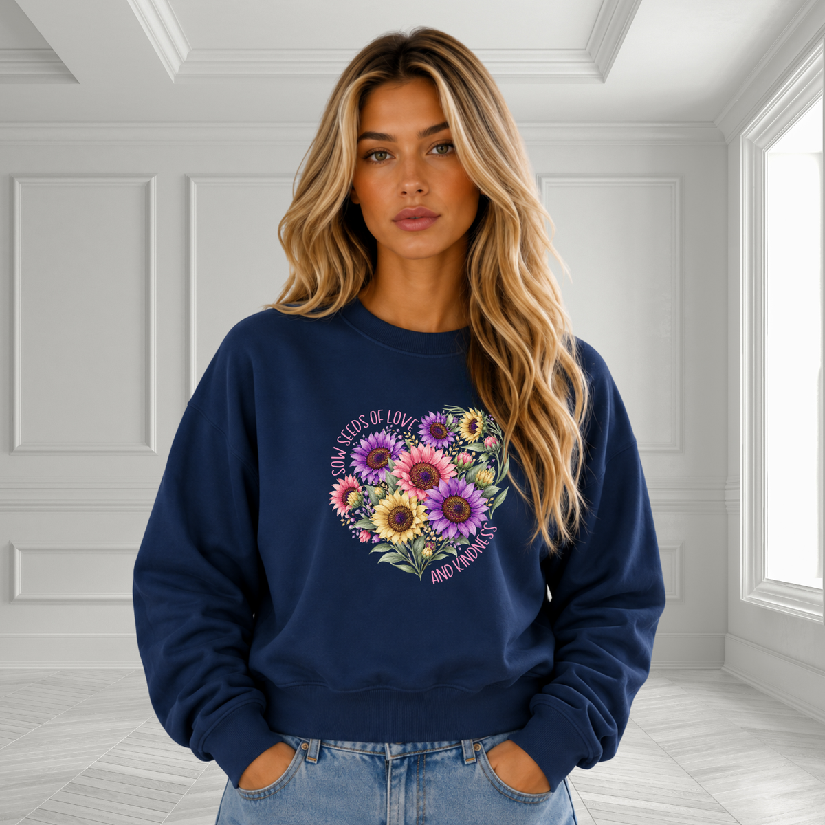 Sow Seeds Of Love And Kindness Crewneck Sweatshirt