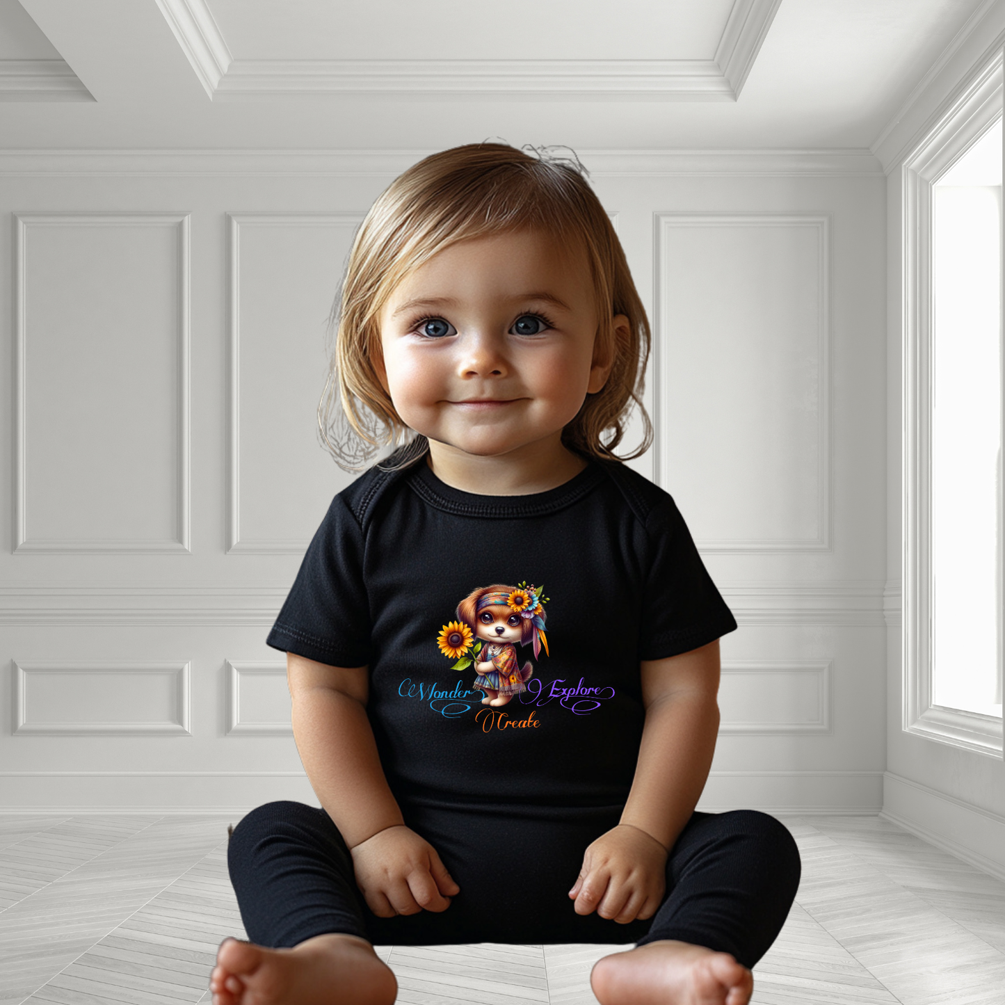 Wonder, Explore, Create Infant Short Sleeve Onesie