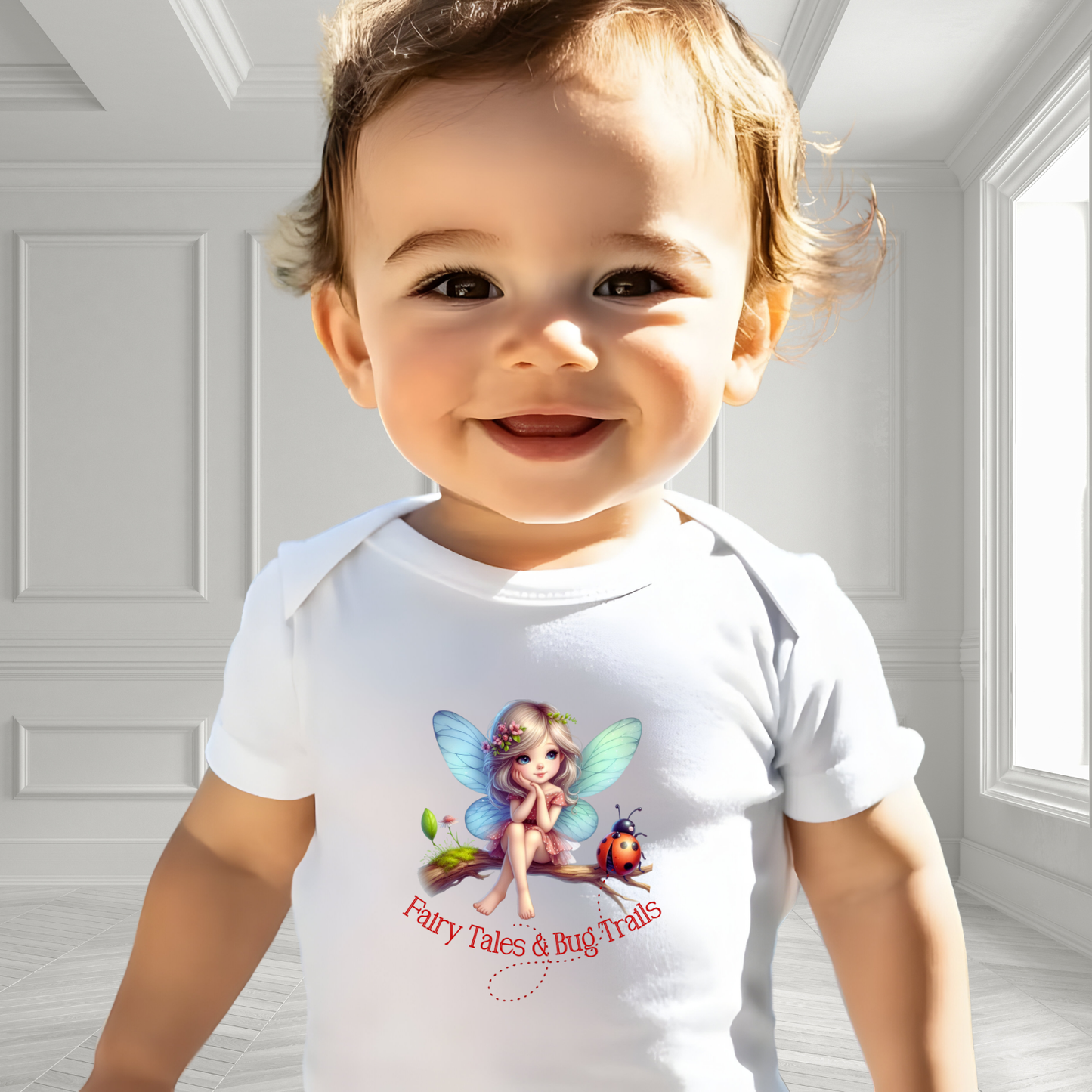 Fairy Tales & Bug Trails Infant Short Sleeve Onesie