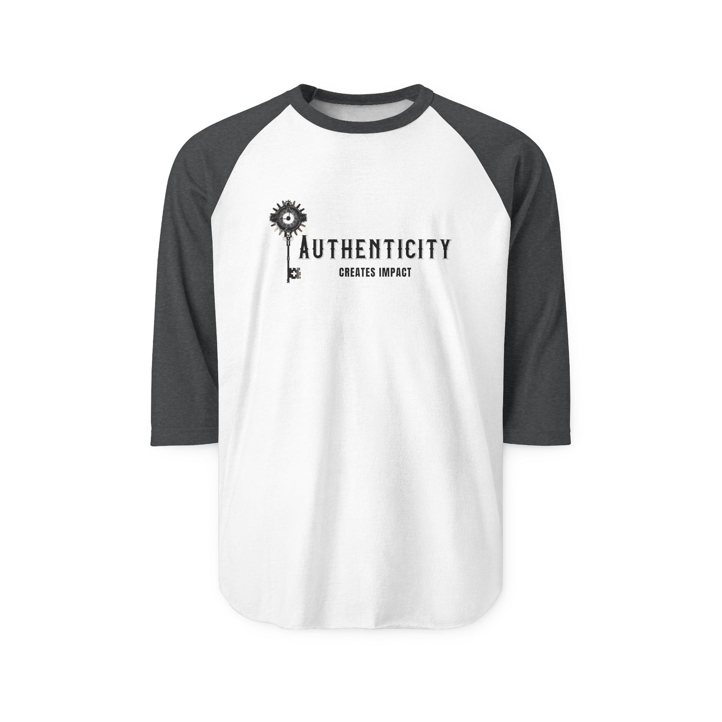 Authenticity Creates Impact Baseball Tee