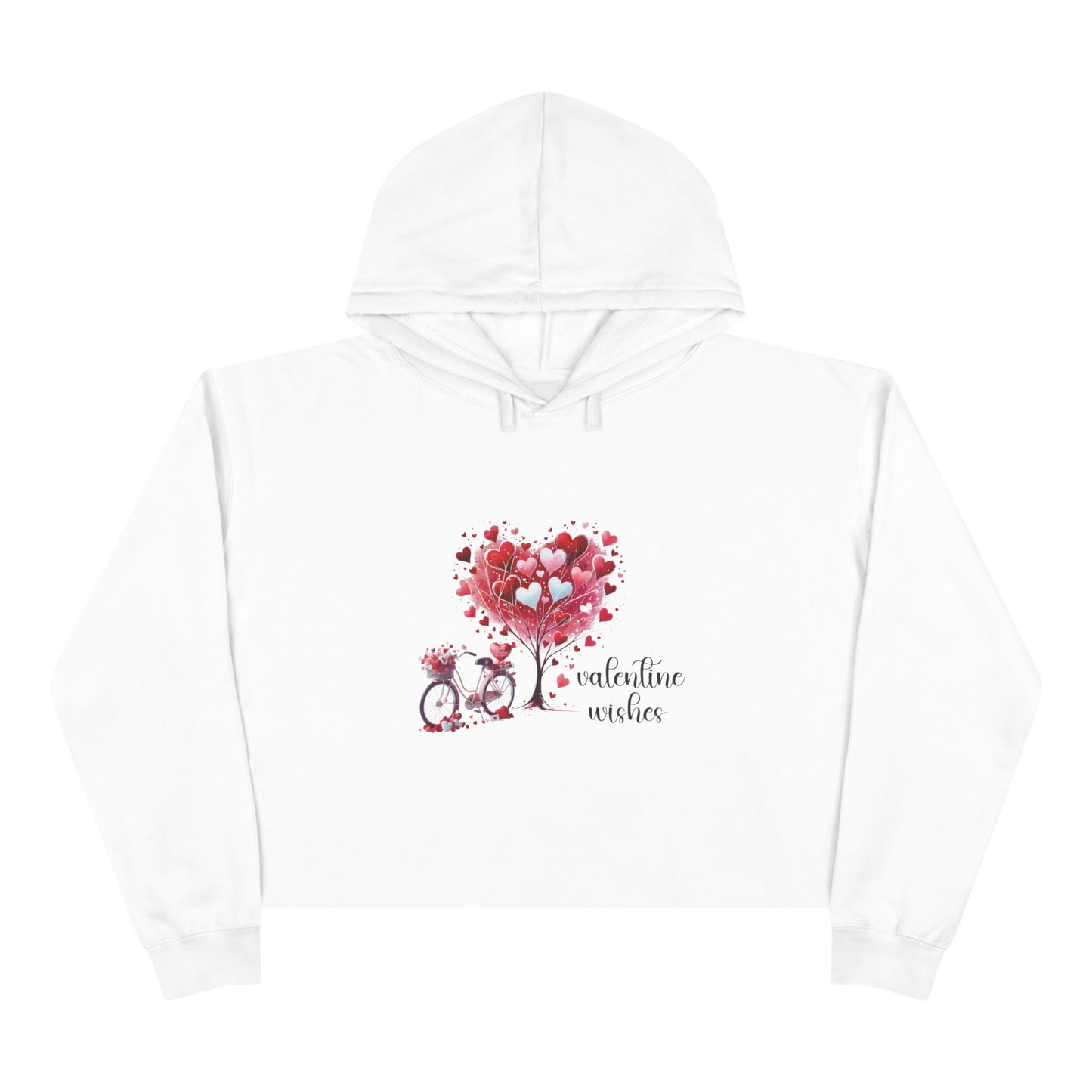 Valentine Wishes Crop Hoodie
