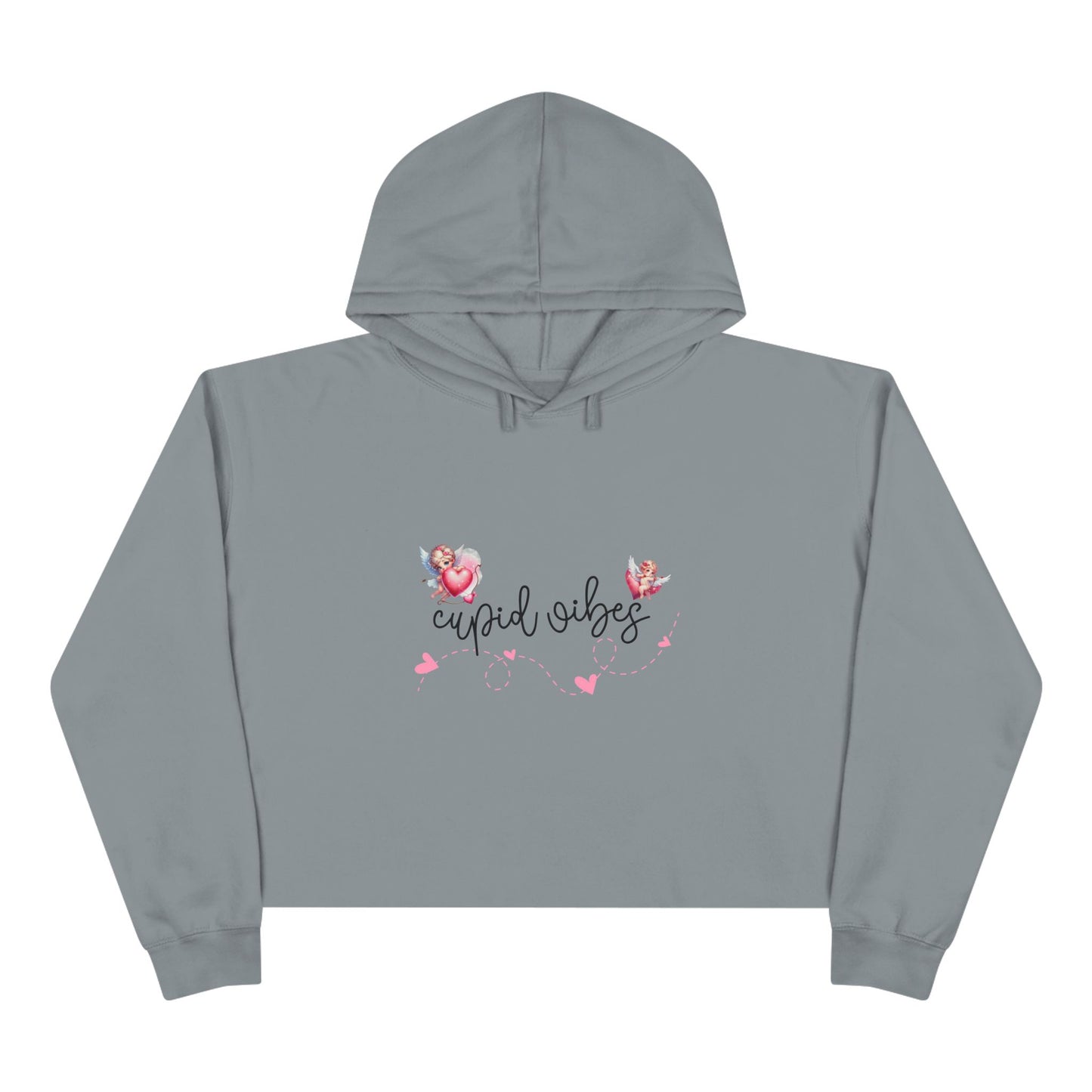 Cupid Vibes Crop Hoodie