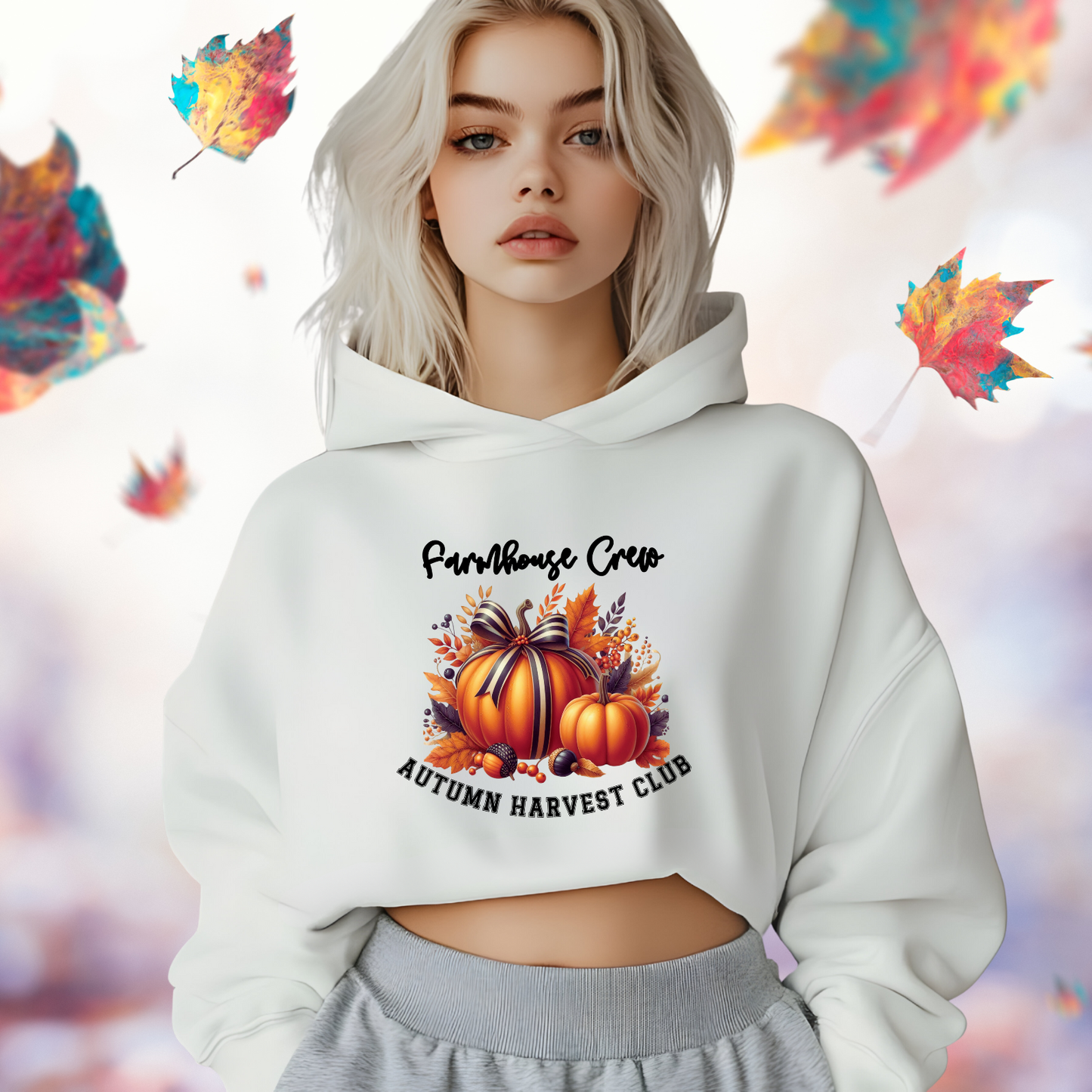 Farmhouse Crew Crop Hoodie