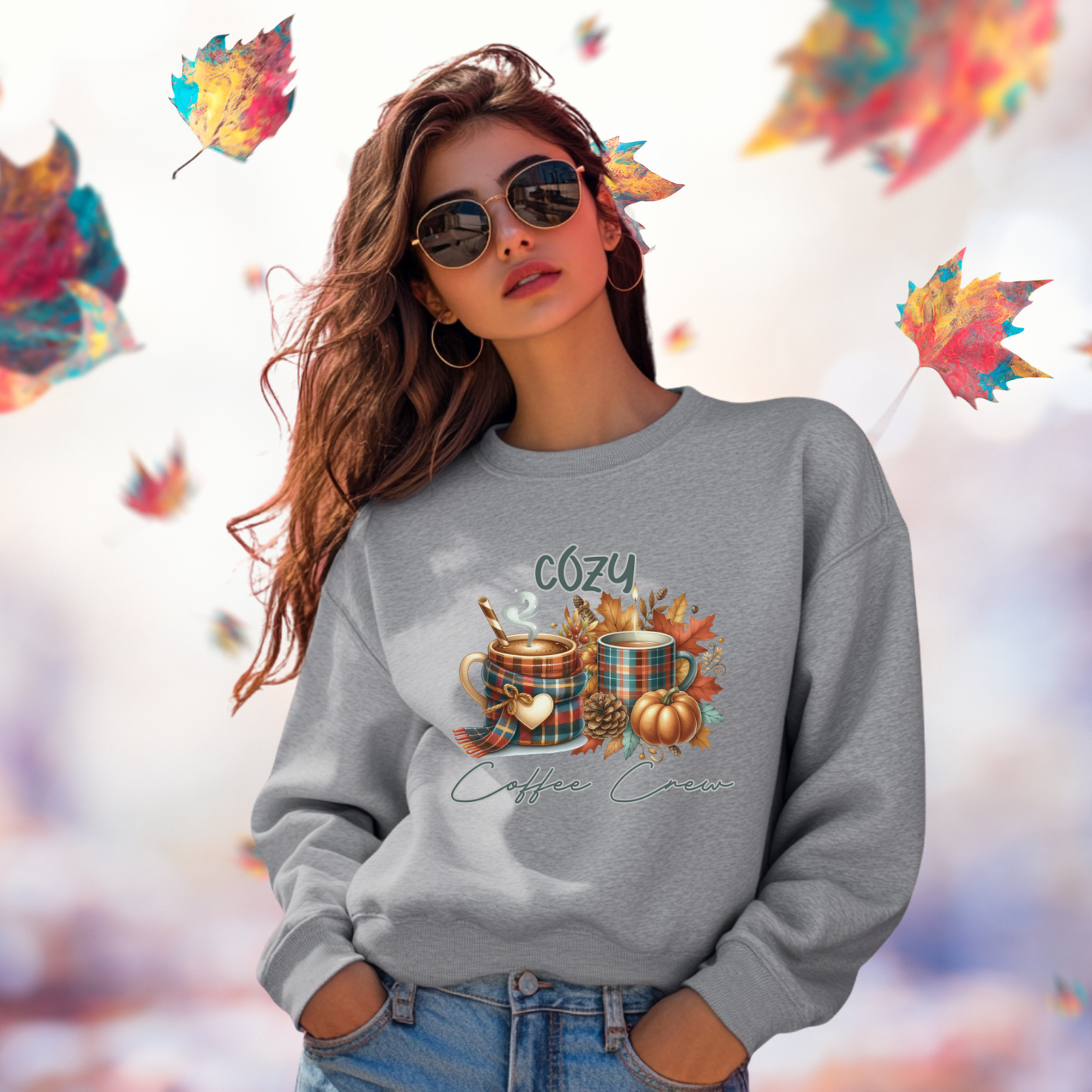Cozy Coffee Crew Crewneck Sweatshirt
