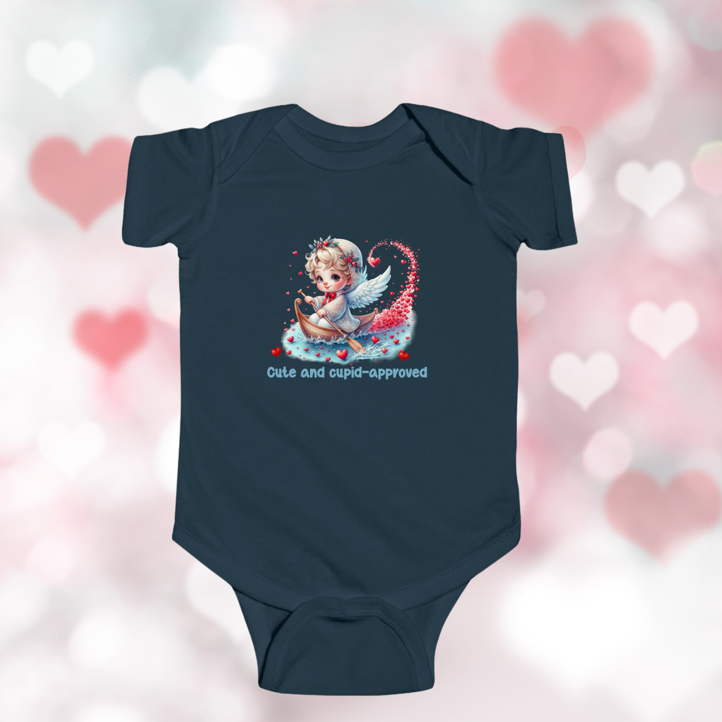 Cute And Cupid Approved Infant Short Sleeve Onesie