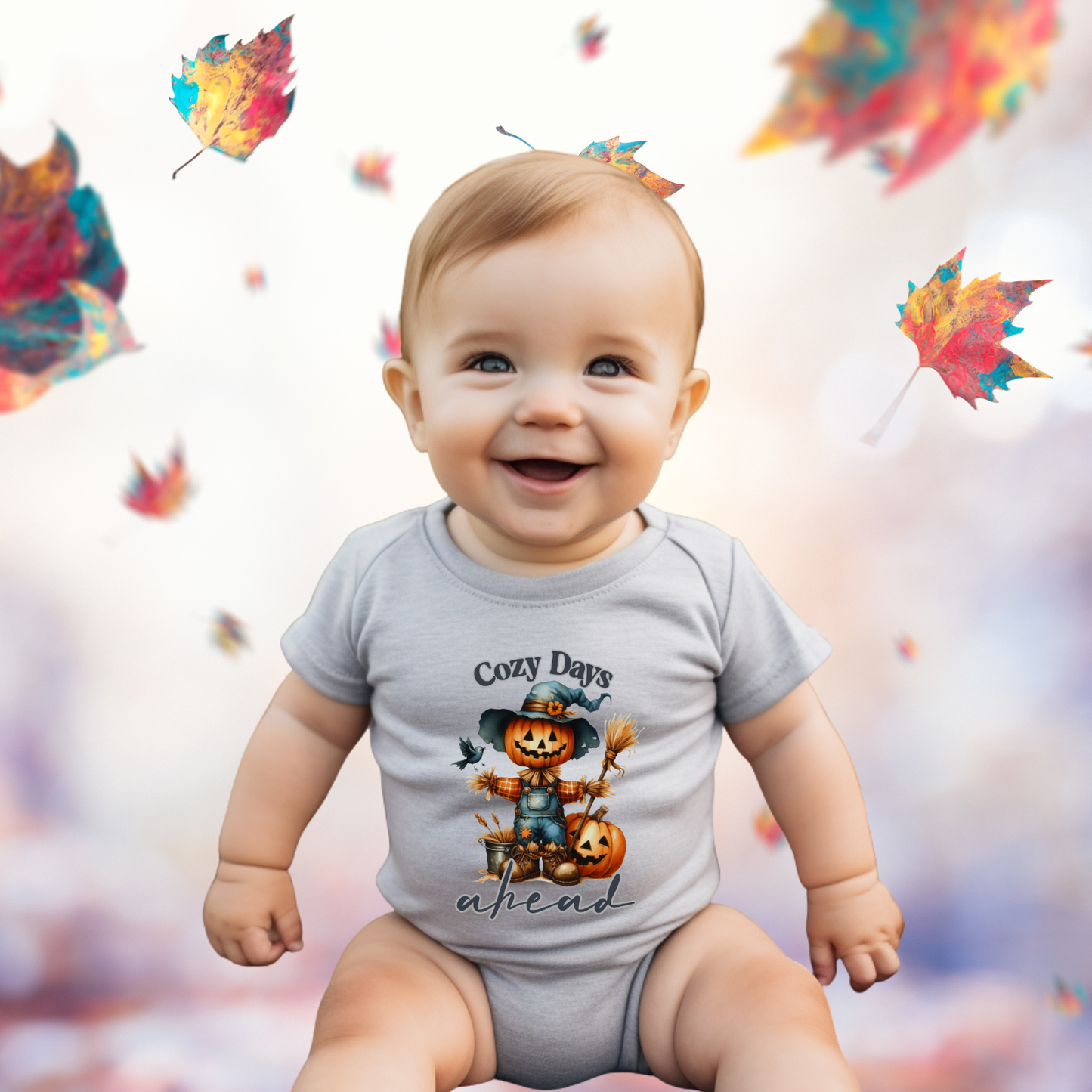Cozy Days Ahead Infant Short Sleeve Onesie