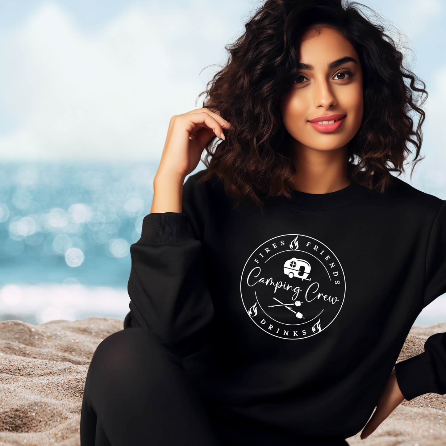 Camping Crew Crewneck Sweatshirt
