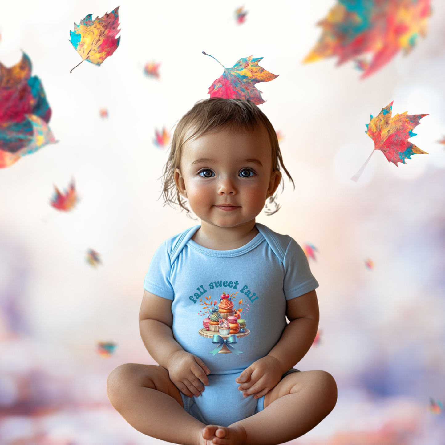 Fall Sweet Fall Infant Short Sleeve Onesie