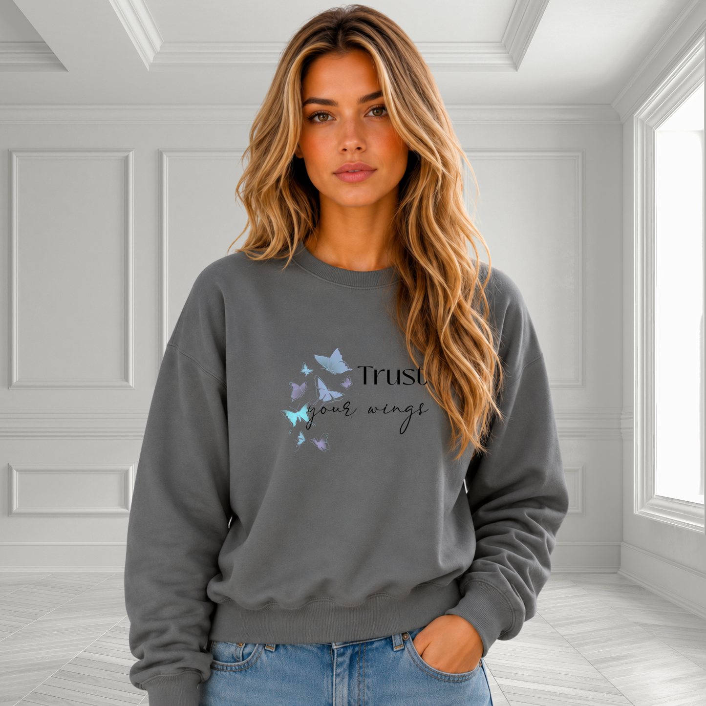 Trust Your Wings Crewneck Sweatshirt