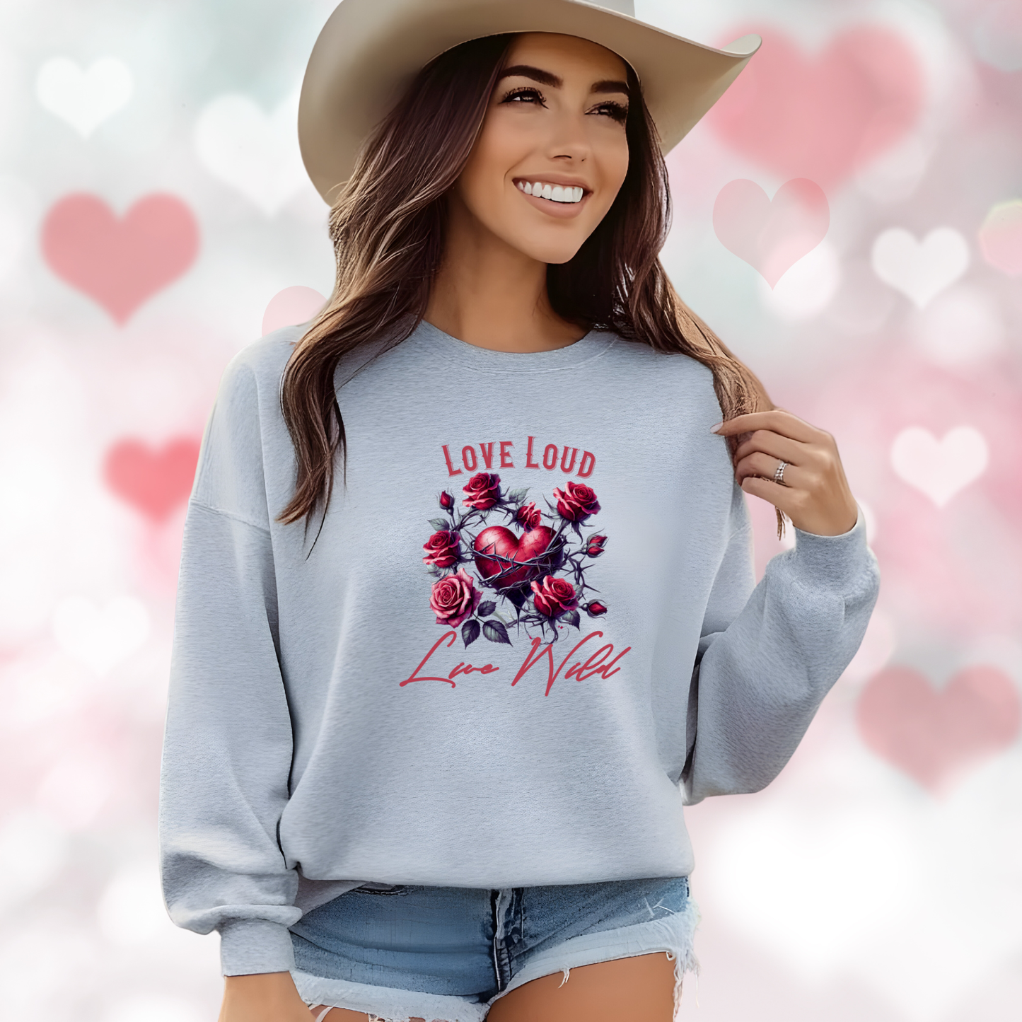 Love Loud Live Wild Crewneck Sweatshirt