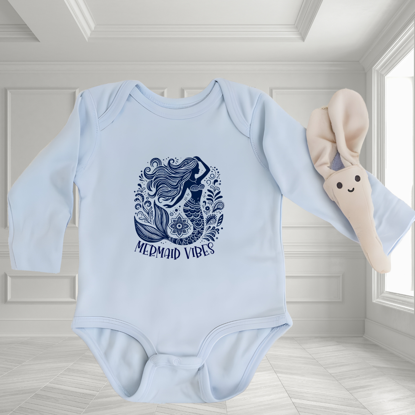 Mermaid Vibes Infant Long Sleeve Onesie