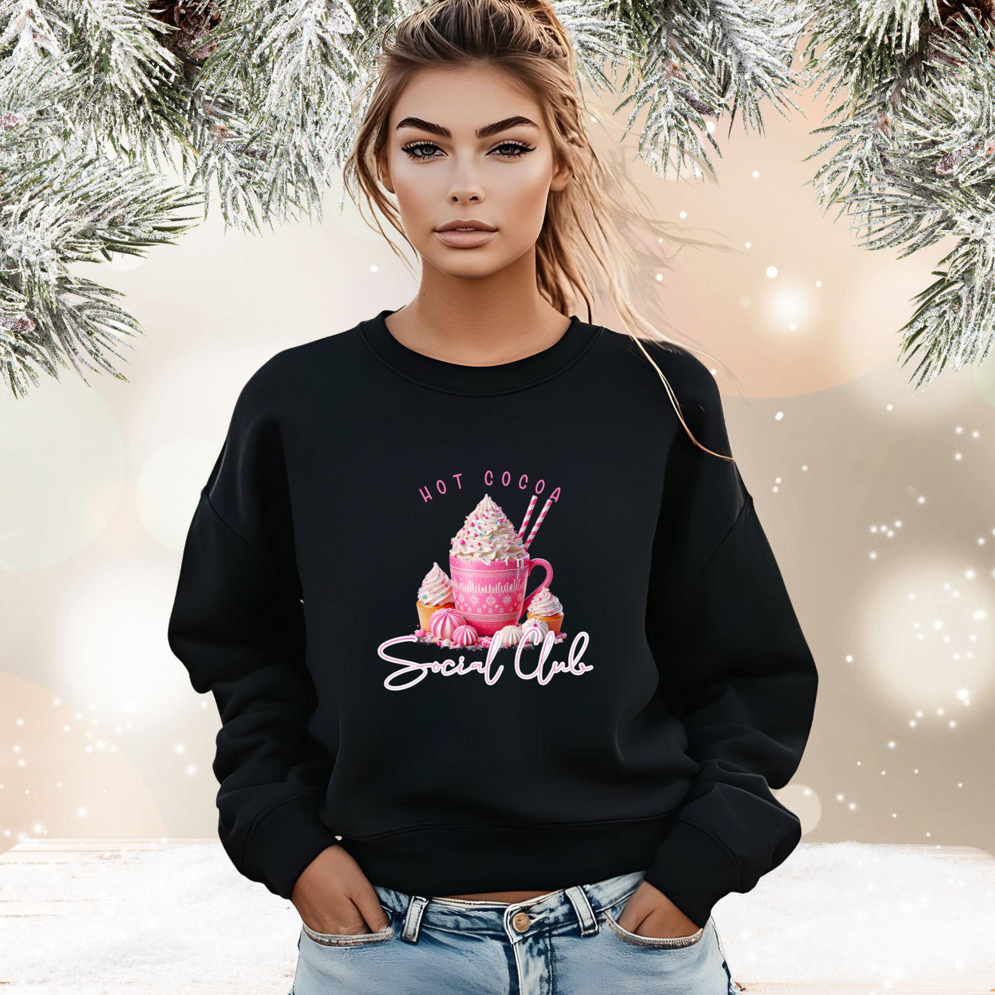Hot Cocoa Social Club Crewneck Sweatshirt