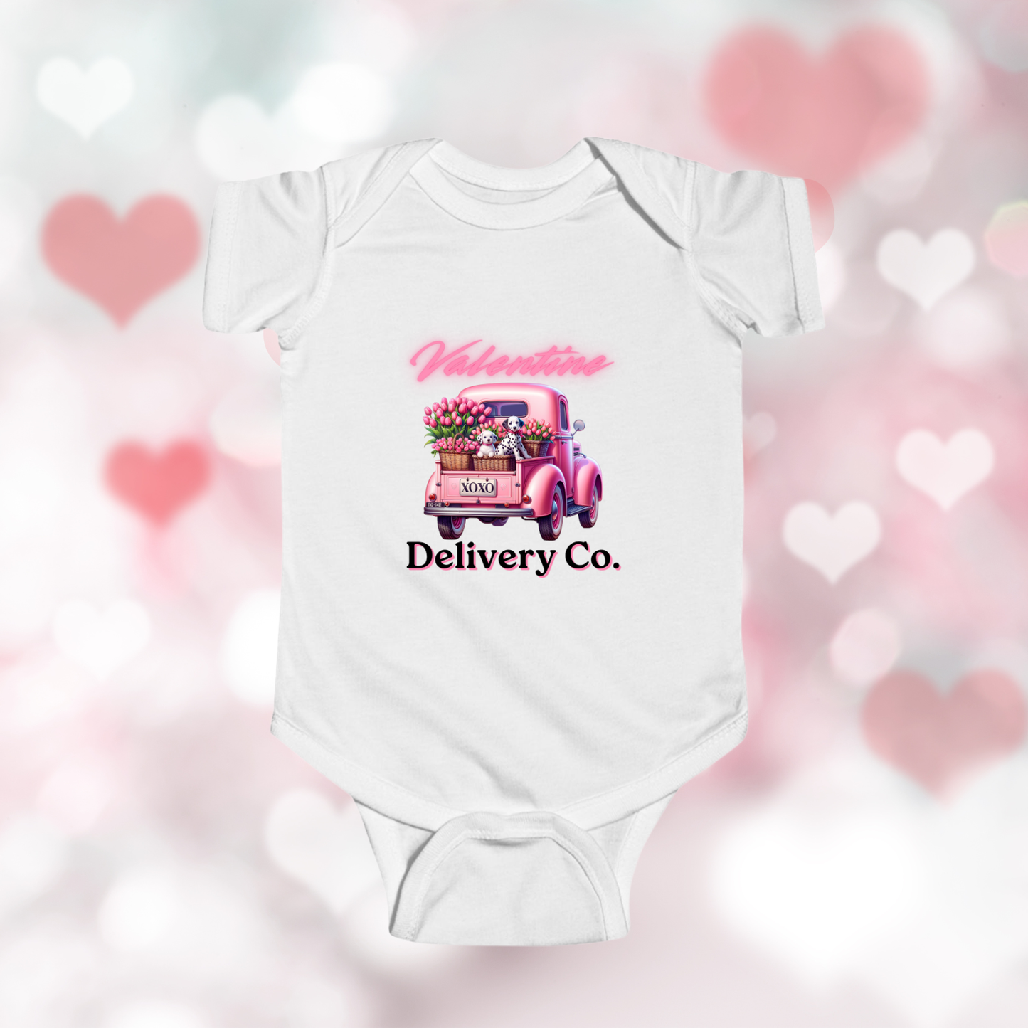 Valentine Delivery Co. Infant Short Sleeve Onesie