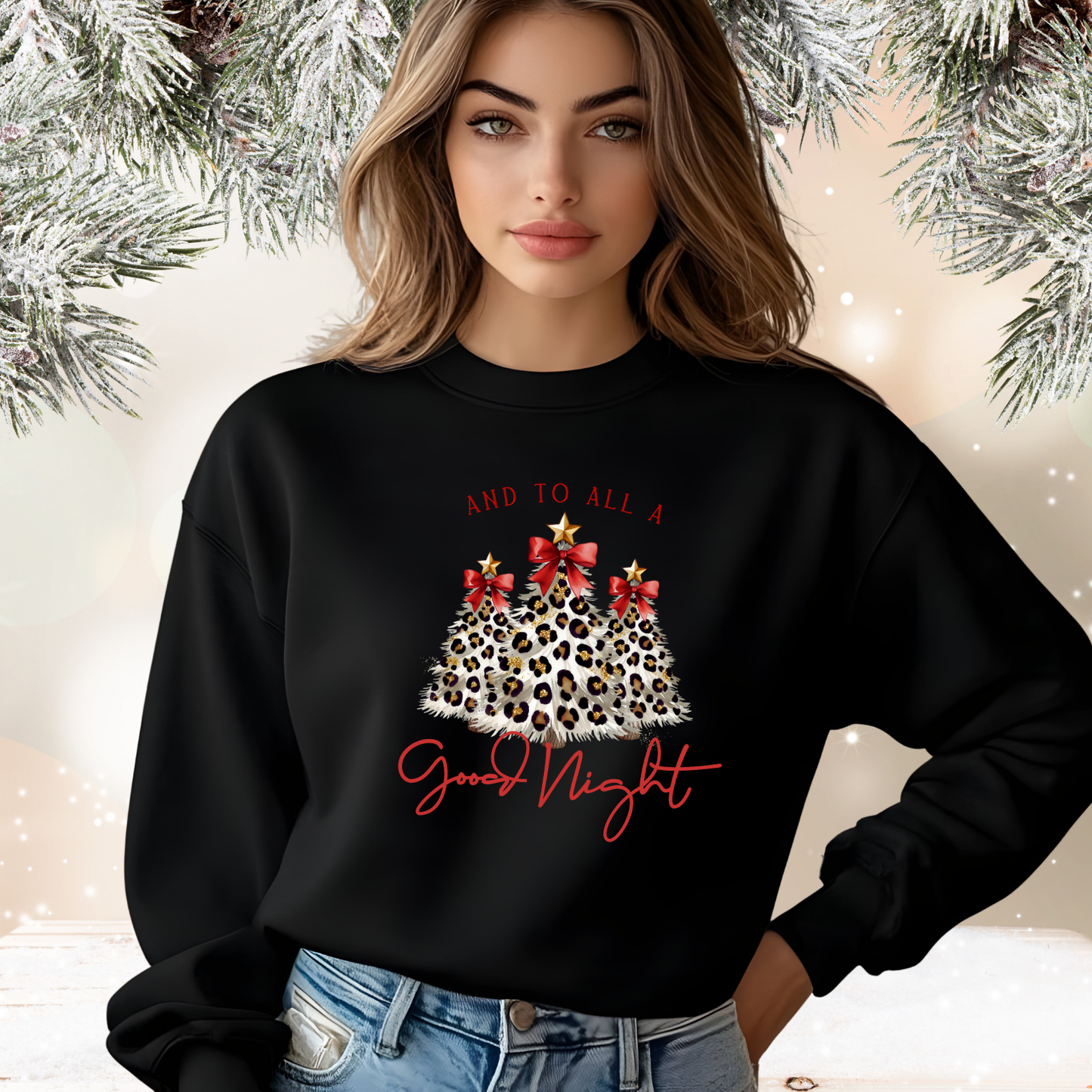 And To All A Good Night Crewneck Sweatshirt