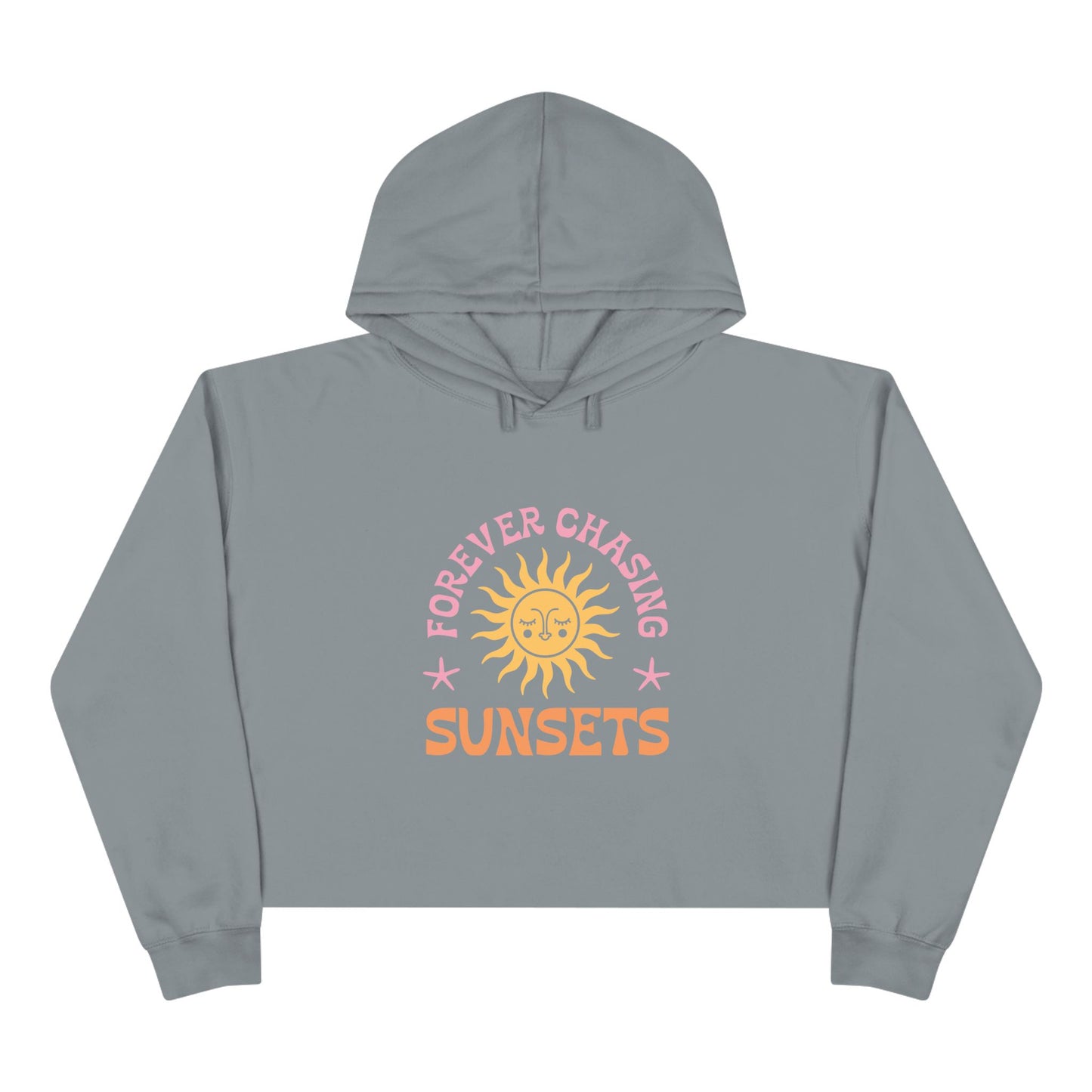 Forever Chasing Sunsets Crop Hoodie