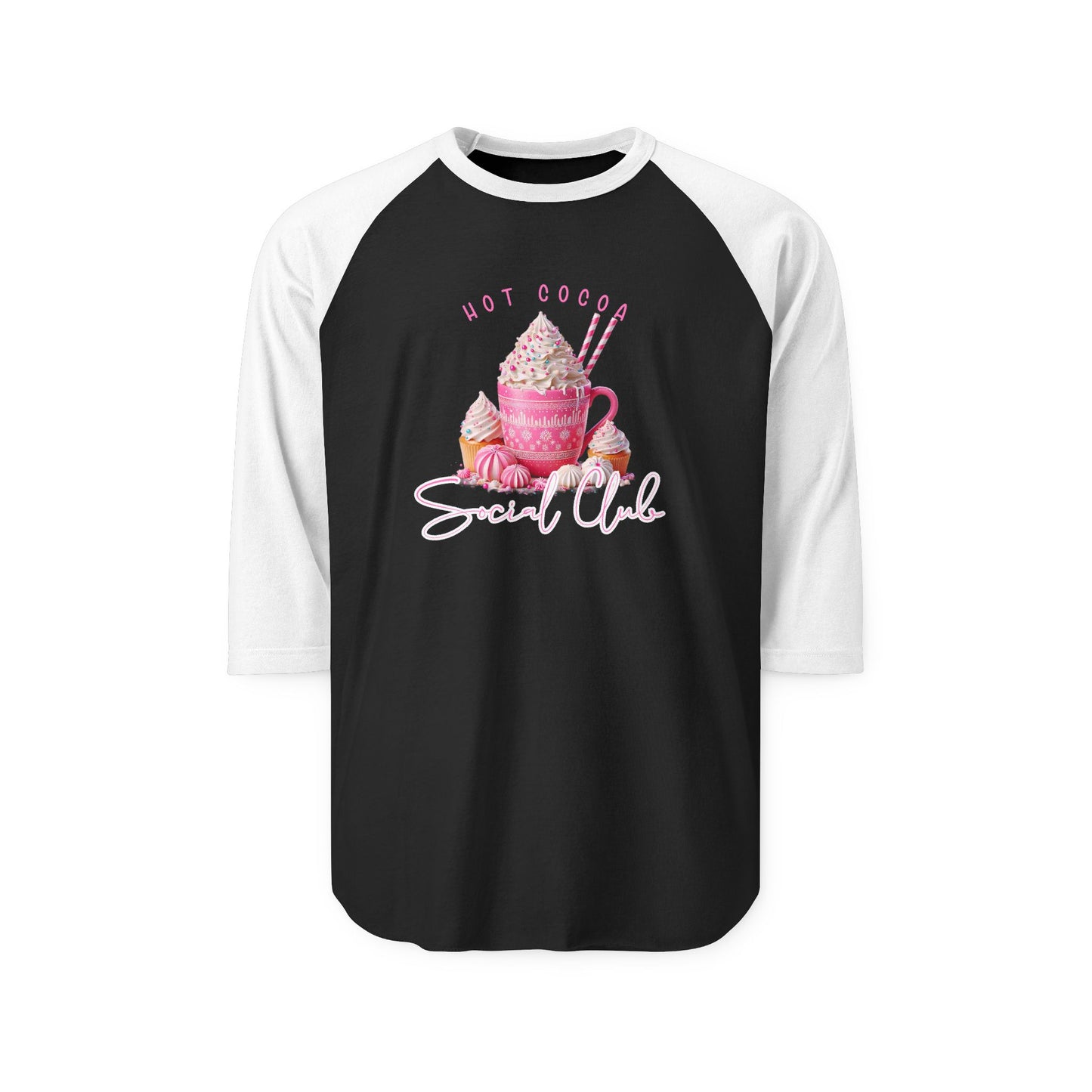 Hot Cocoa Social Club Baseball Tee