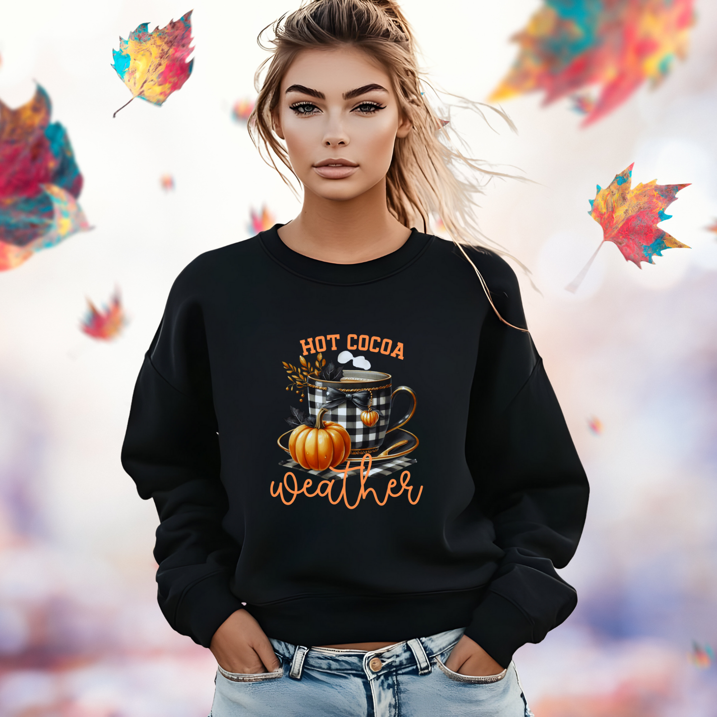 Hot Cocoa Weather Crewneck Sweatshirt