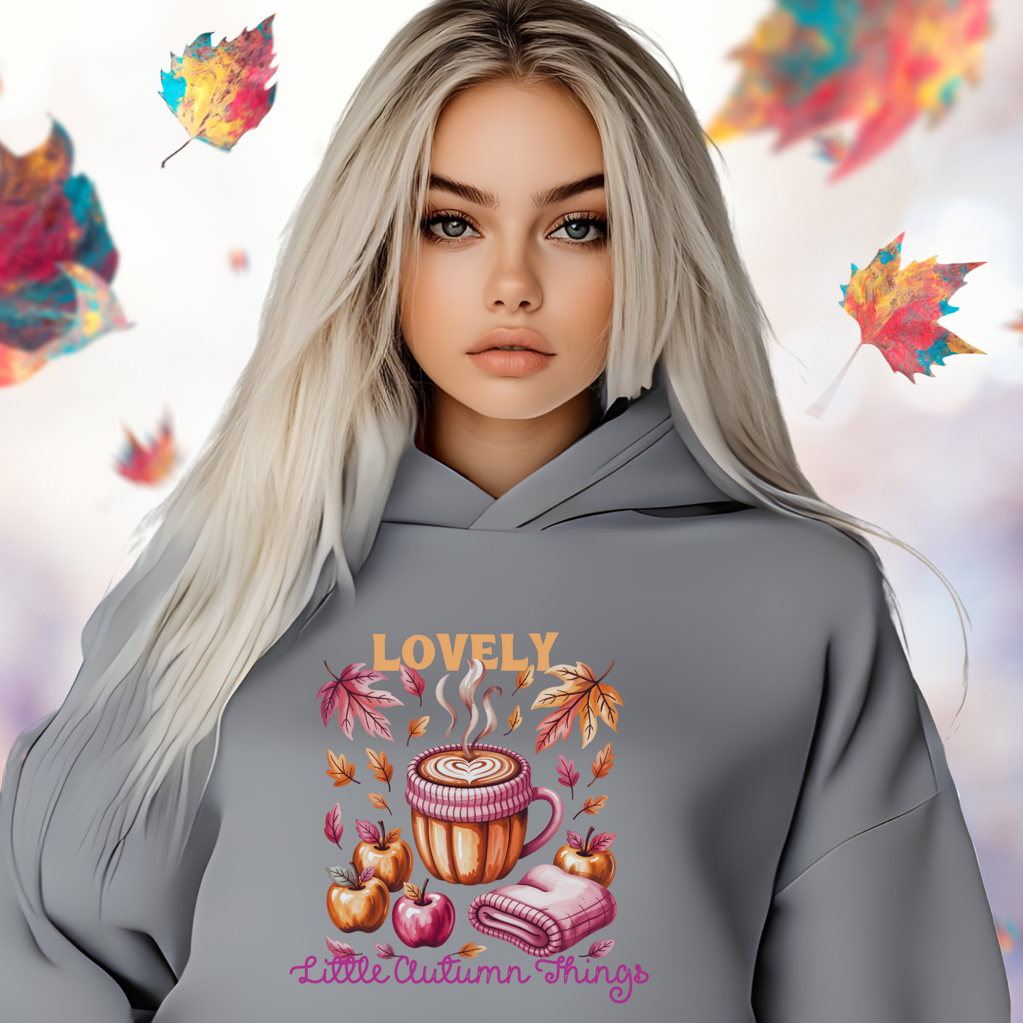Lovely Little Autumn Things Crop Hoodie