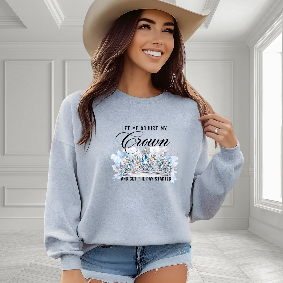Let Me Adjust My Crown Crewneck Sweatshirt