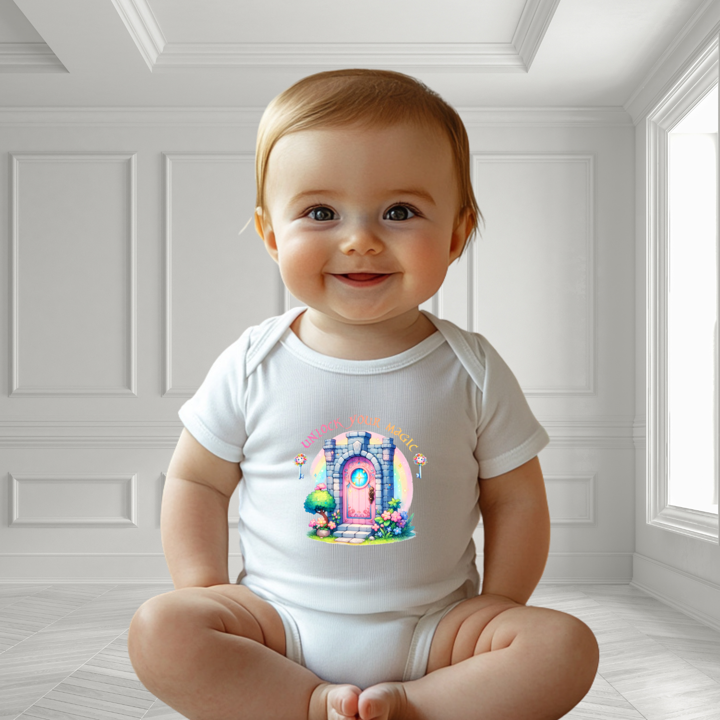 Unlock Your Magic Infant Short Sleeve Onesie