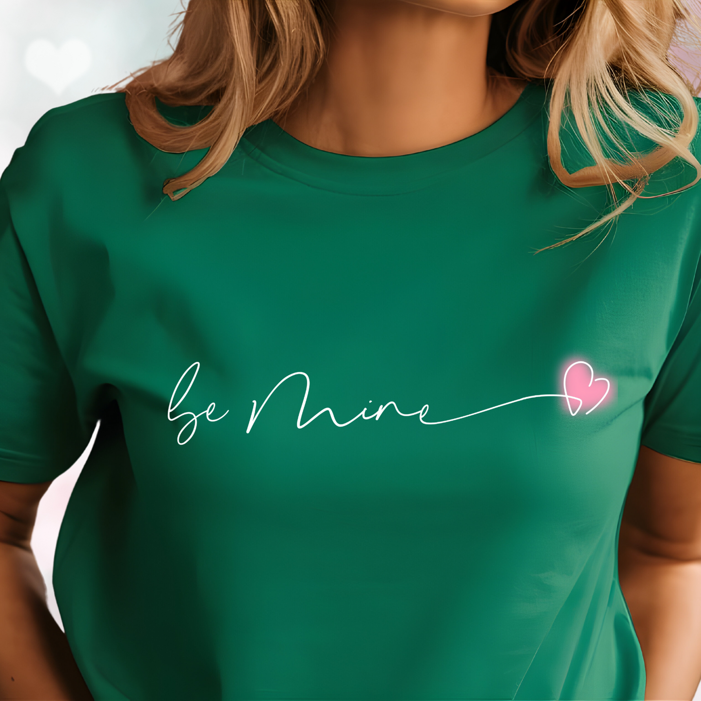 Be Mine Pink Heart T‑Shirt