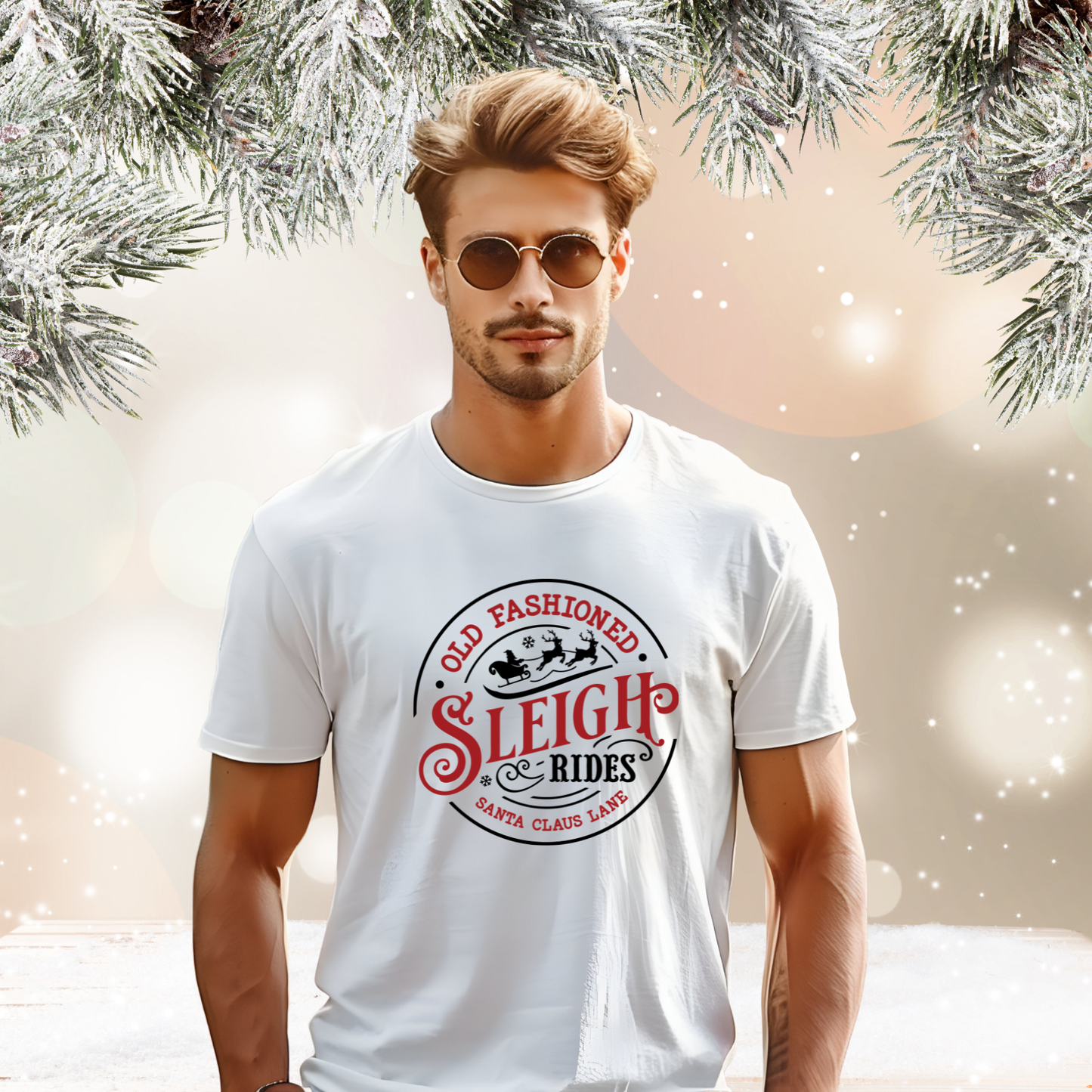 Old Fashioned Sleigh Rides T‑Shirt