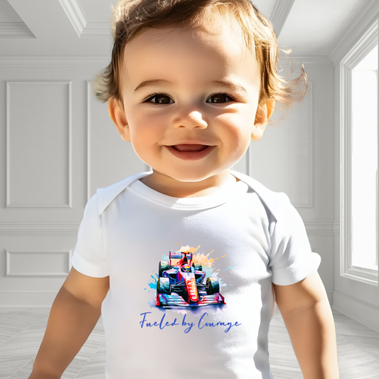 Fueled By Courage Infant Short Sleeve Onesie