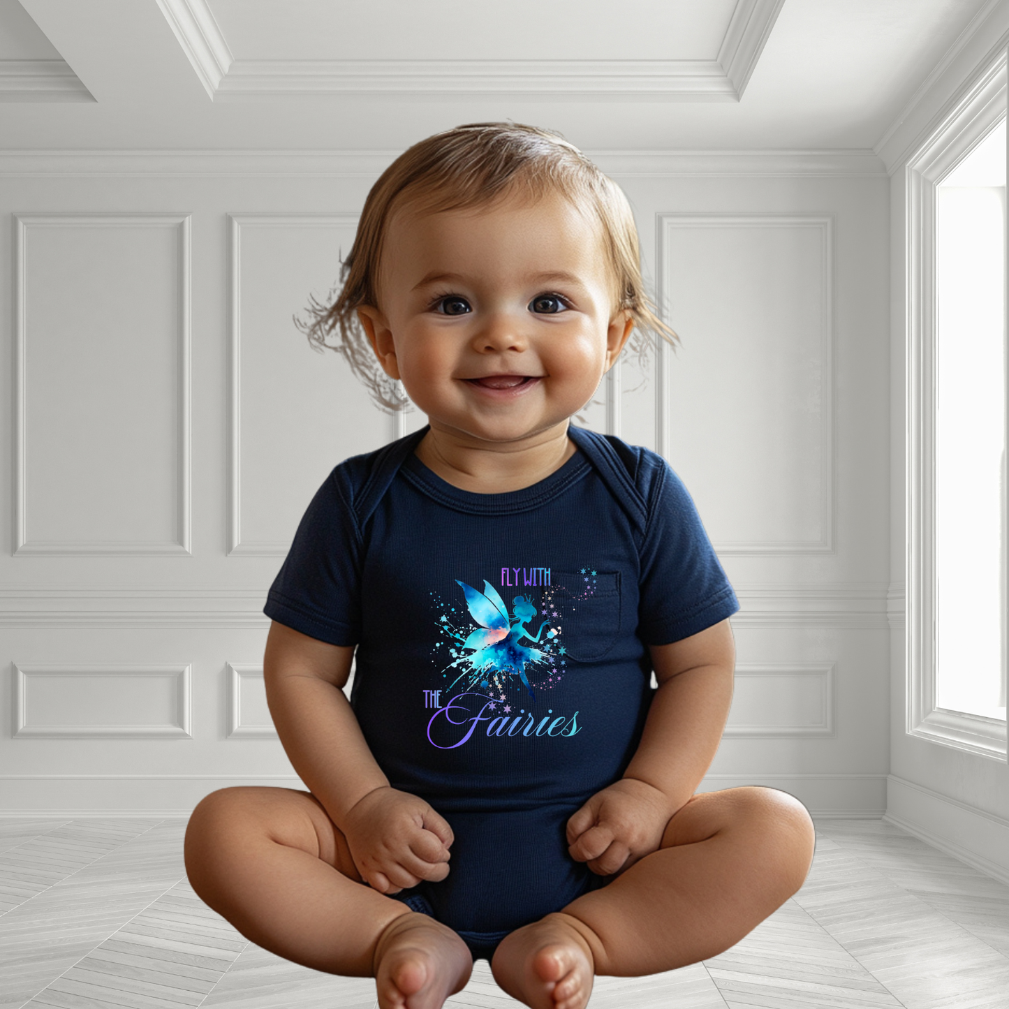 Fly With The Fairies Infant Short Sleeve Onesie