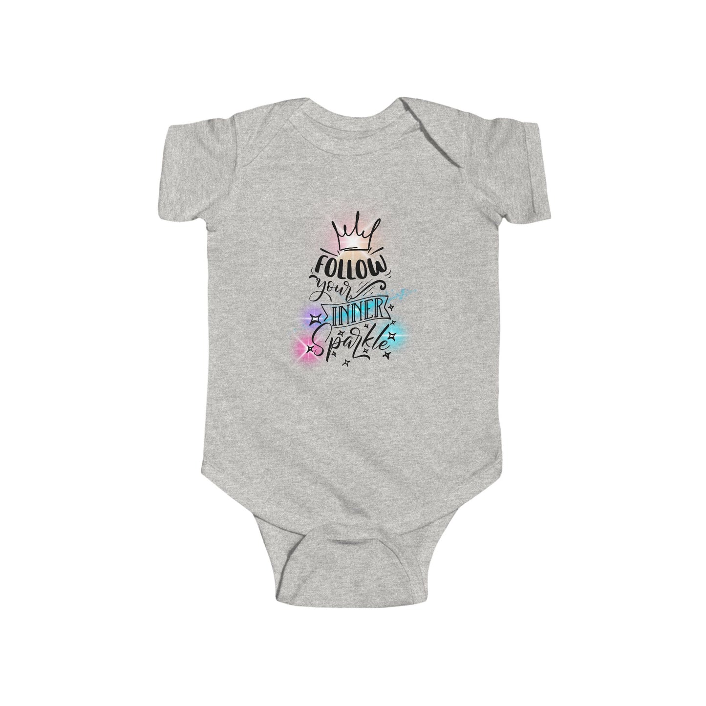 Follow Your Inner Sparkle Infant Short Sleeve Onesie