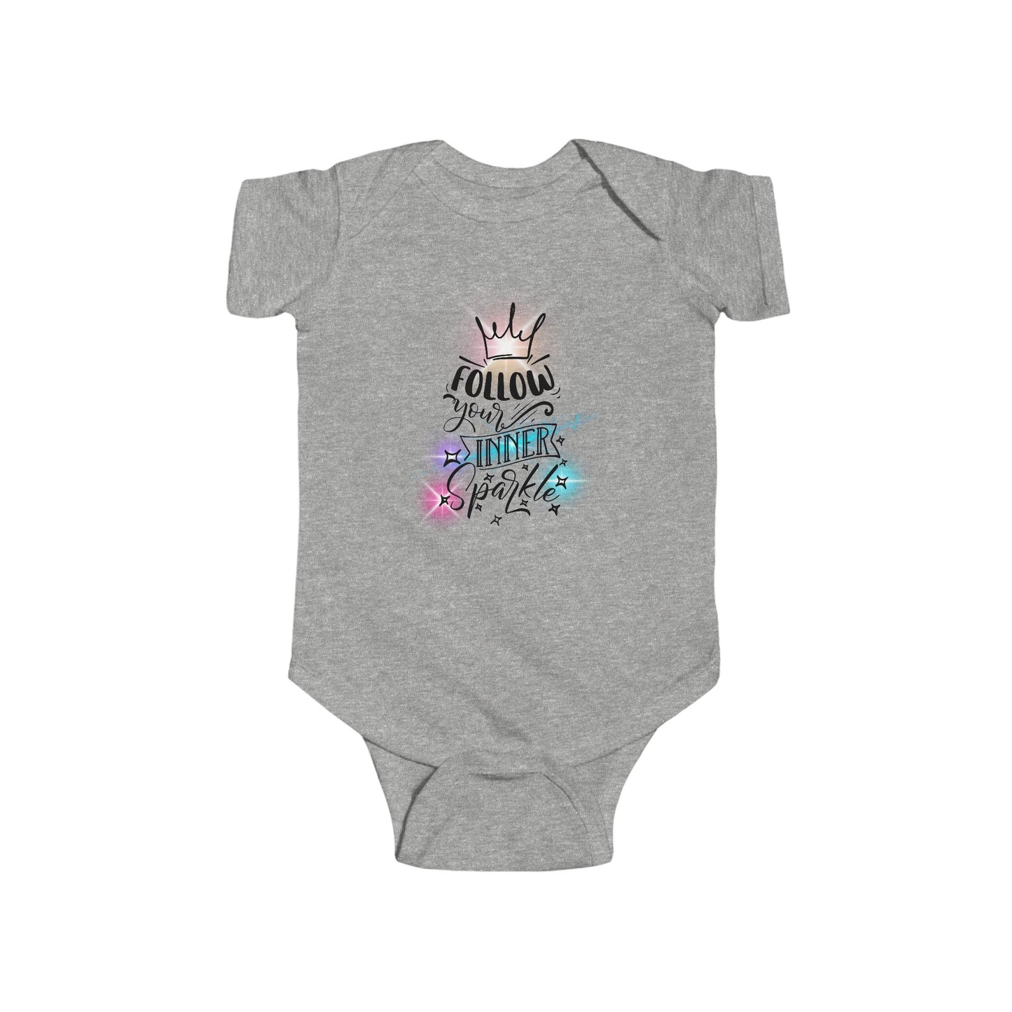 Follow Your Inner Sparkle Infant Short Sleeve Onesie