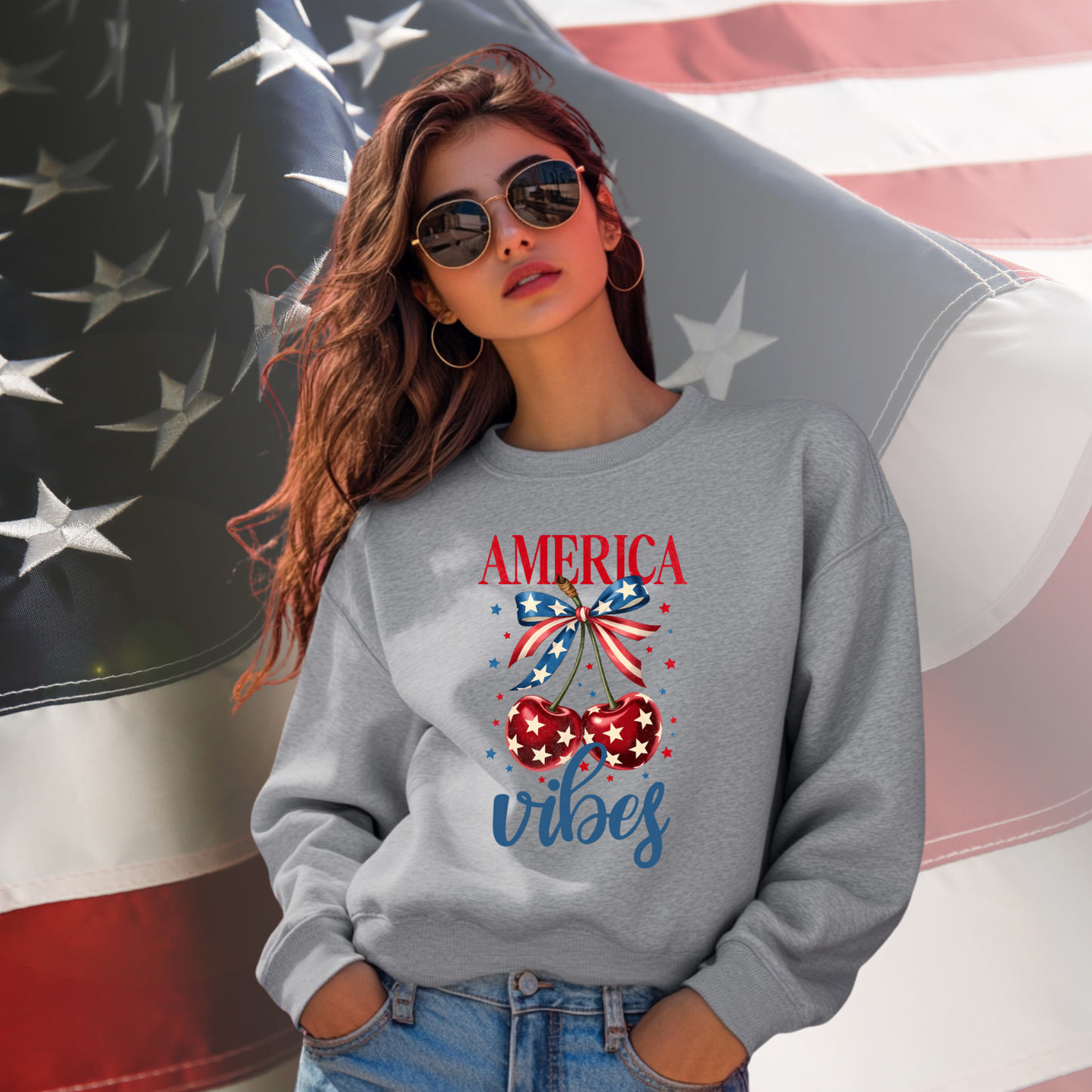 America Vibes Crewneck Sweatshirt